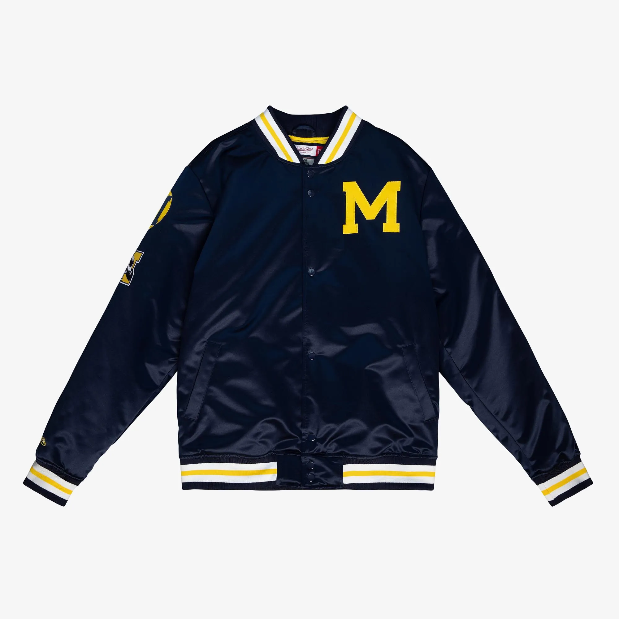 Michigan Wolverines Mitchell & Ness Champ City Satin Jacket