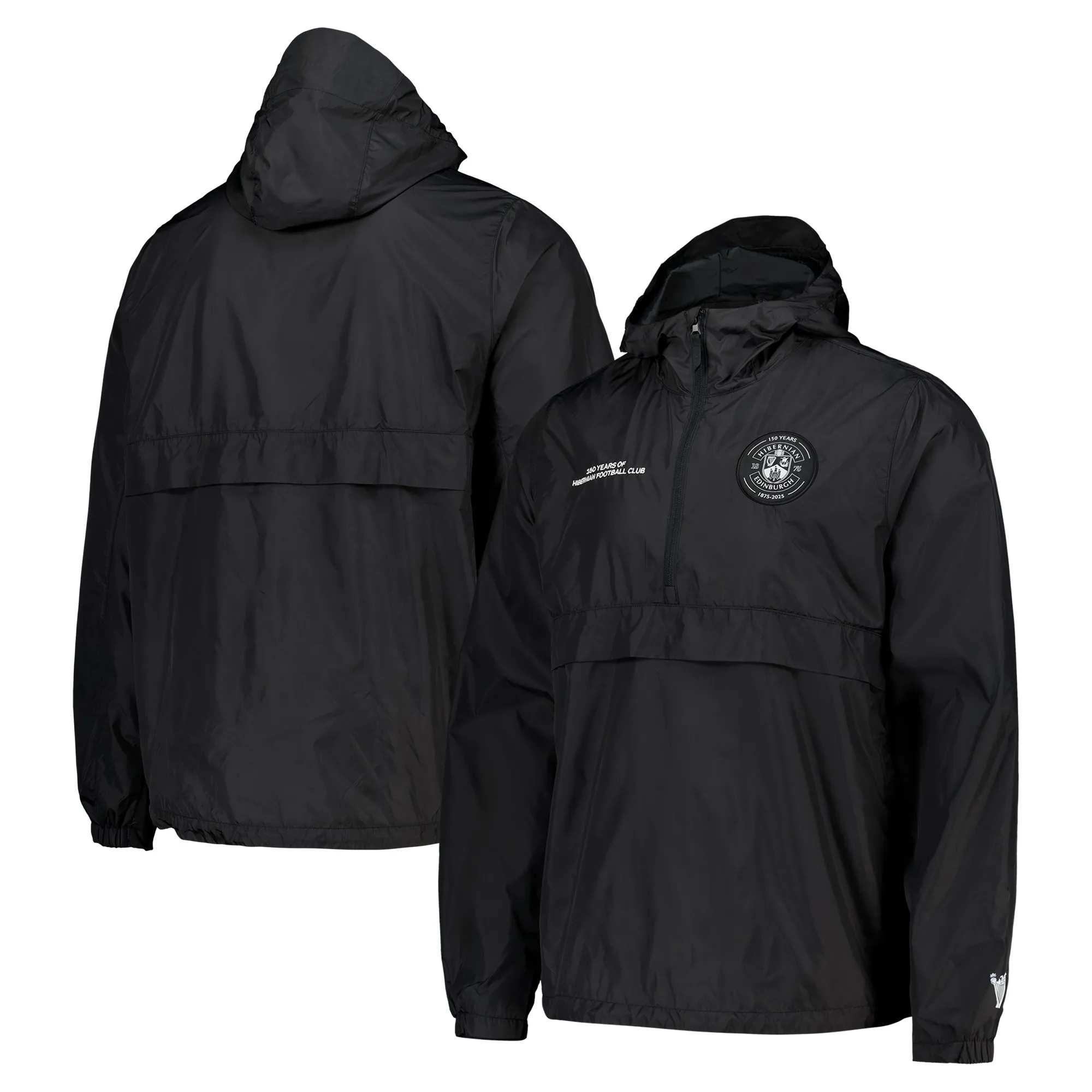 150 Years of Hibernian 1/2 Zip Jacket - Black - Unisex