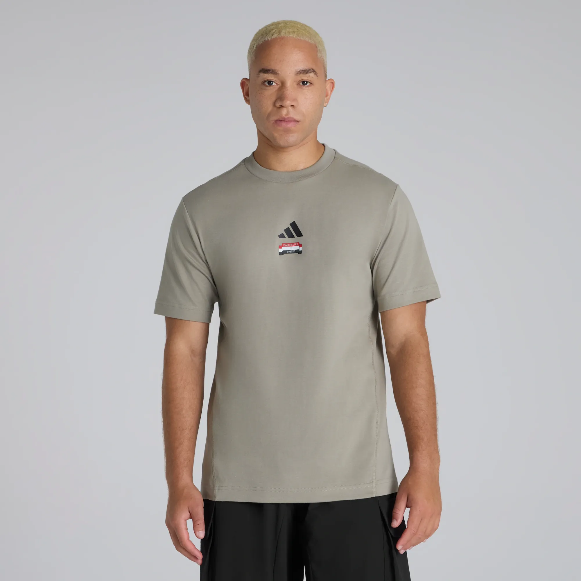 Manchester United x adidas City Escape T-Shirt Grey
