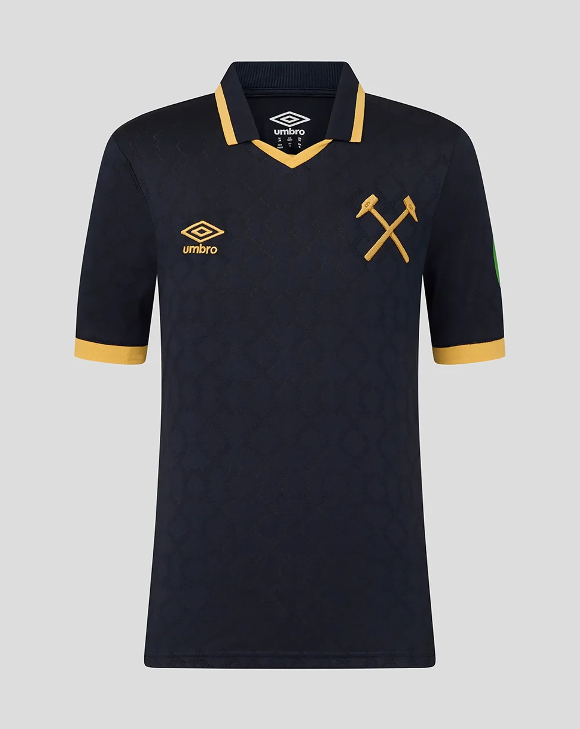 Castore West Ham Junior Third Kit Short Sleeve Shirt