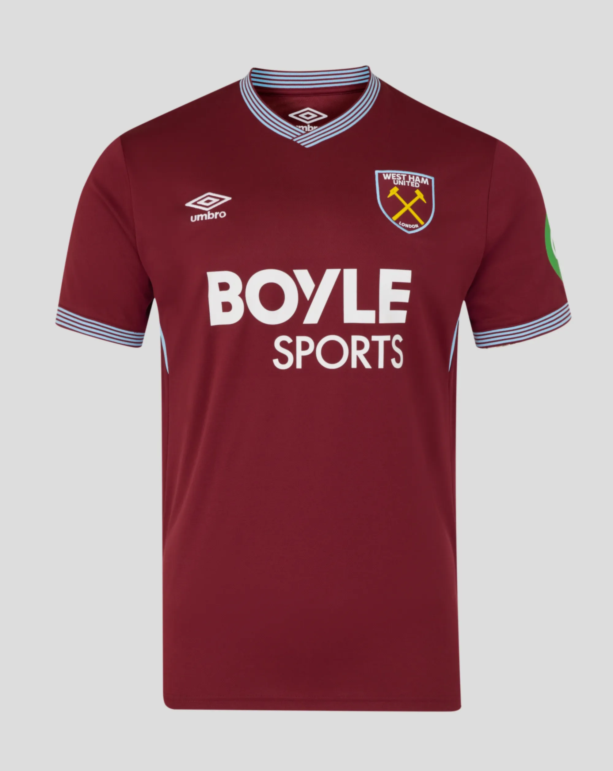 Castore West Ham Men's Home Short Sleeve Shirt