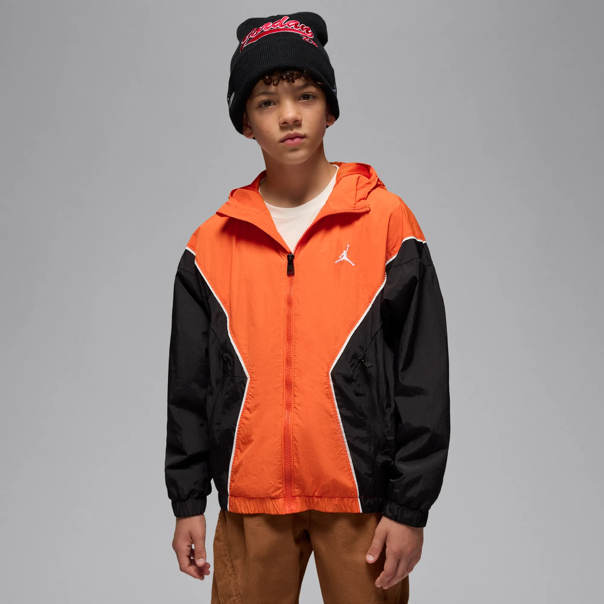 Nike Jordan Older Kids' Essential Draft Jacket - Orange