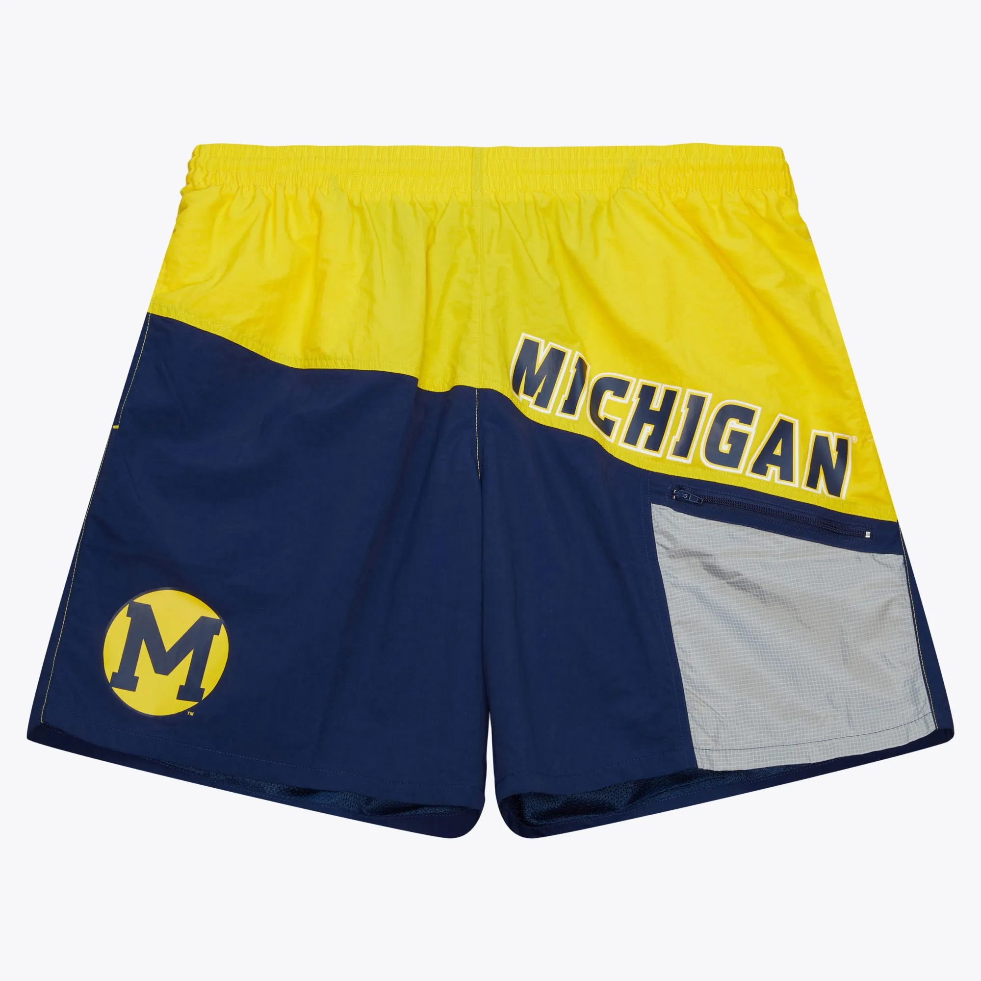 Michigan Wolverines Mitchell & Ness Nylon Utility Shorts