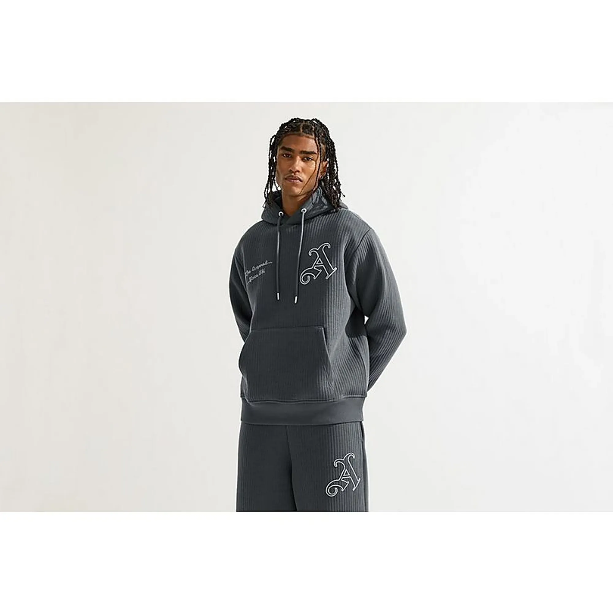 Arsenal Lineout Hoodie, Grey