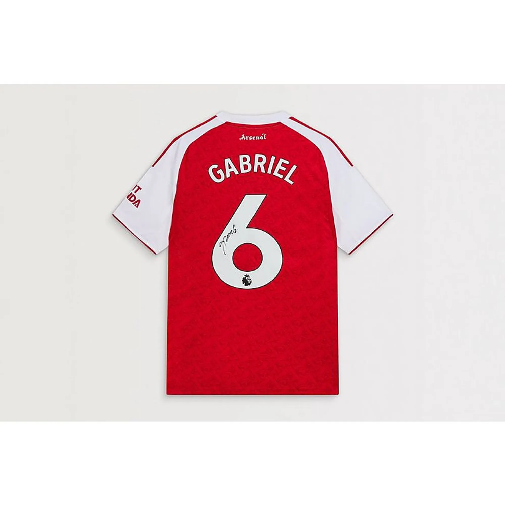 Arsenal 25/26 home boxed signed shirt GABRIEL, Multicolor