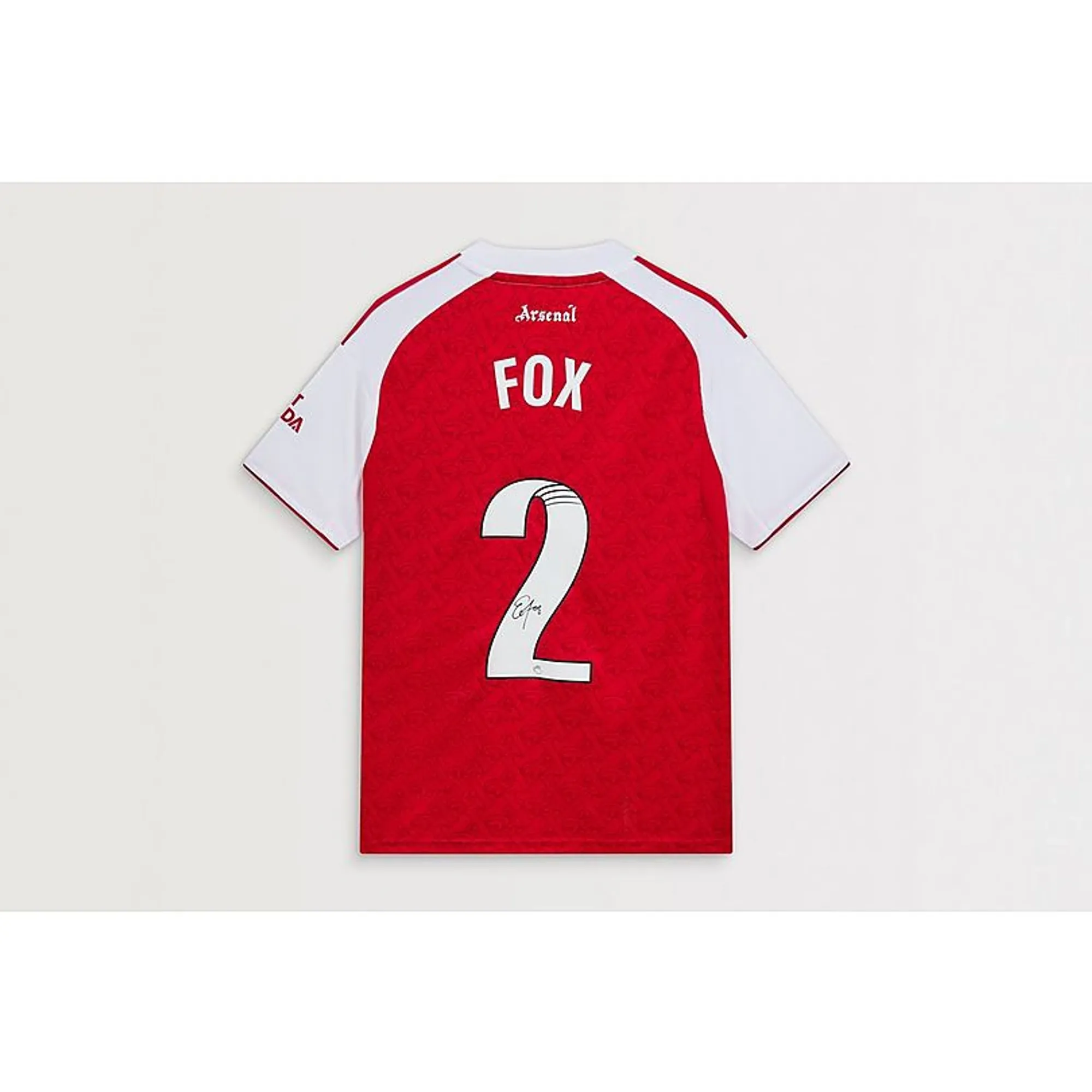Arsenal 25/26 home boxed signed shirt FOX, Multicolor