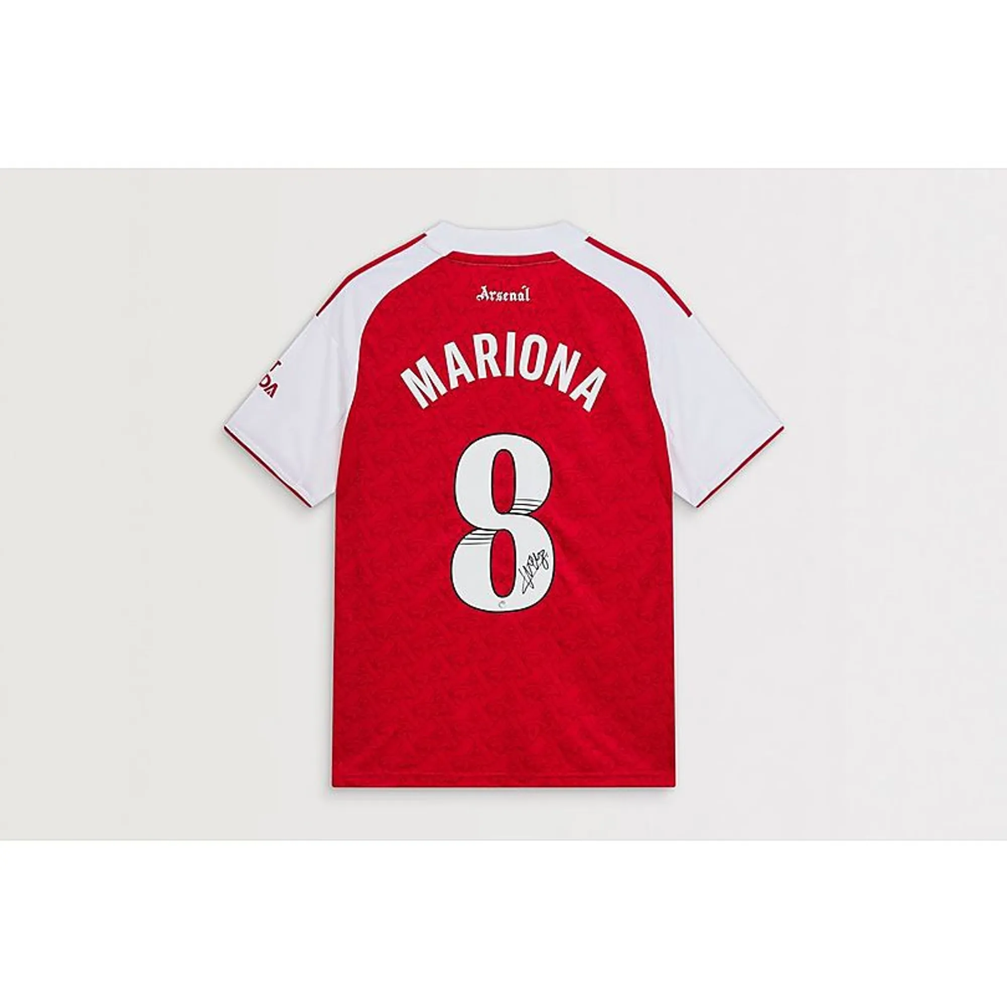 Arsenal 25/26 home boxed signed shirt MARIONA, Multicolor