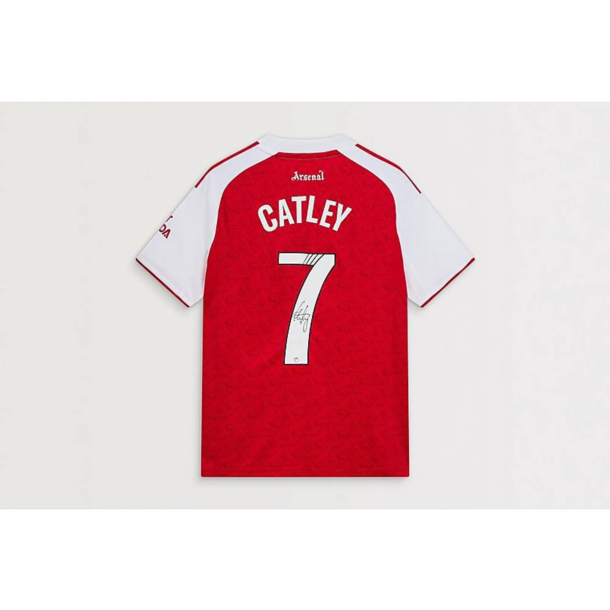 Arsenal 25/26 home boxed signed shirt CATLEY, Multicolor