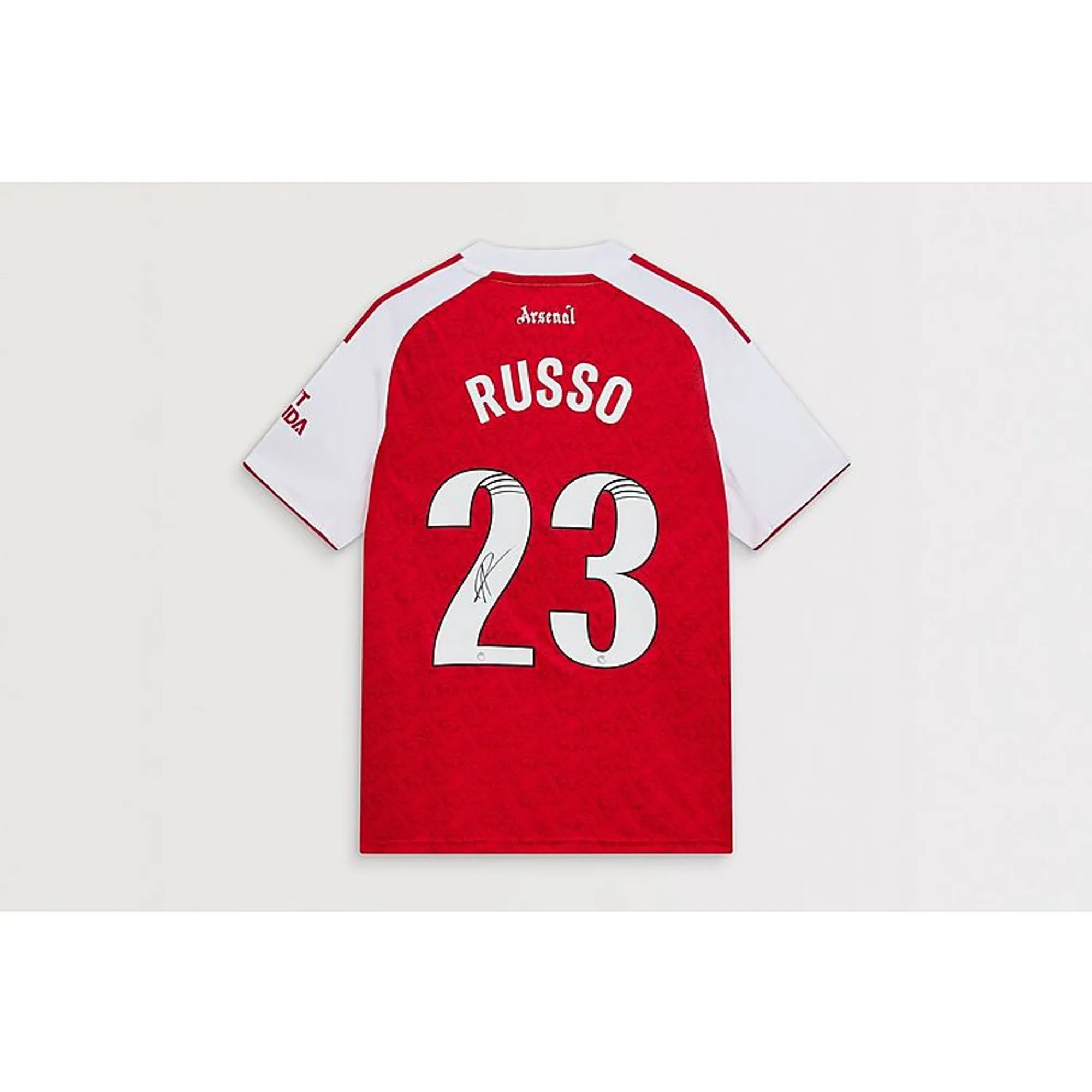 Arsenal 25/26 home boxed signed shirt RUSSO, Multicolor