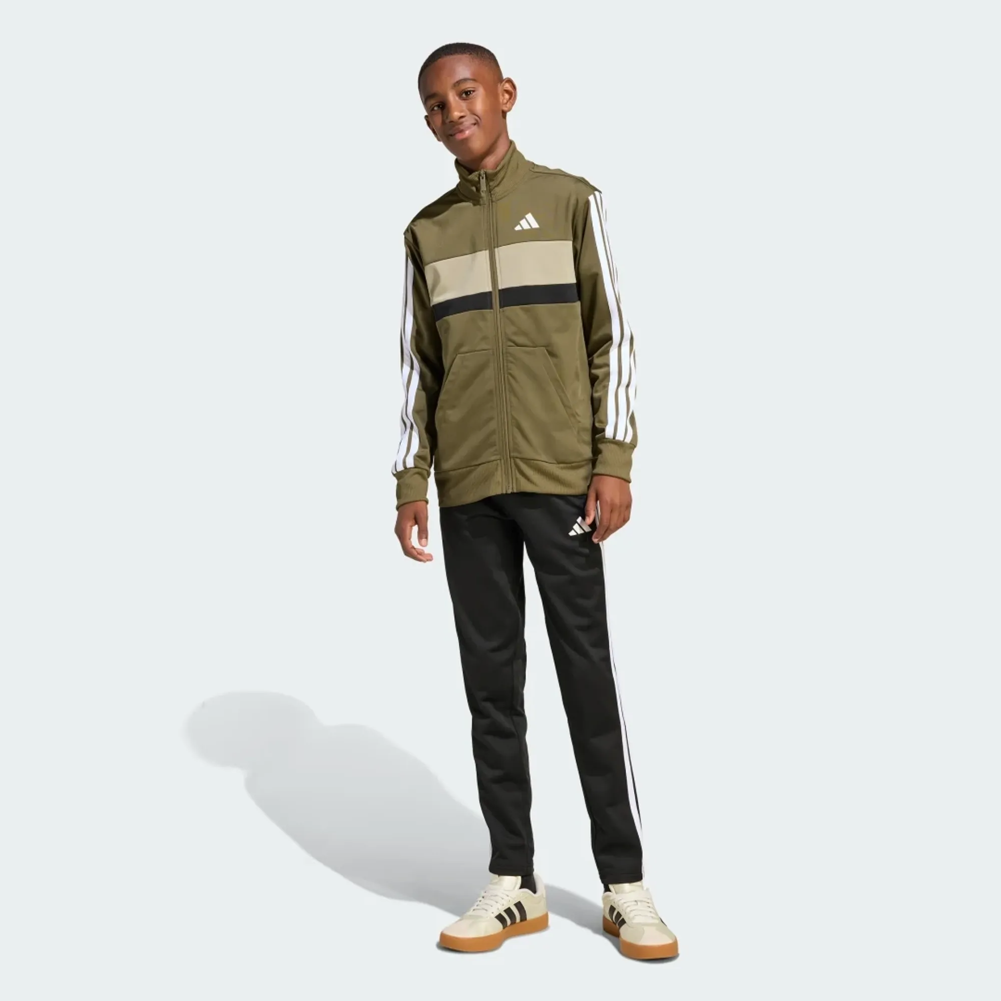 adidas Seasonal Essentials Tiberio 3-Stripes Tricot Track Suit Kids