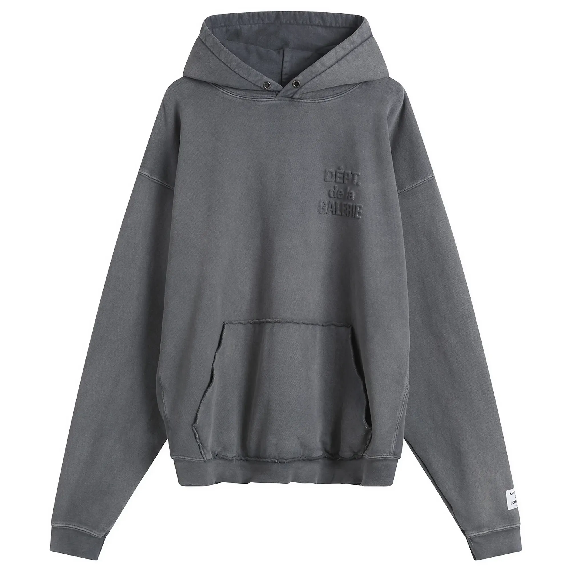 Gallery Dept Men's Embosses Hoodie Graphite