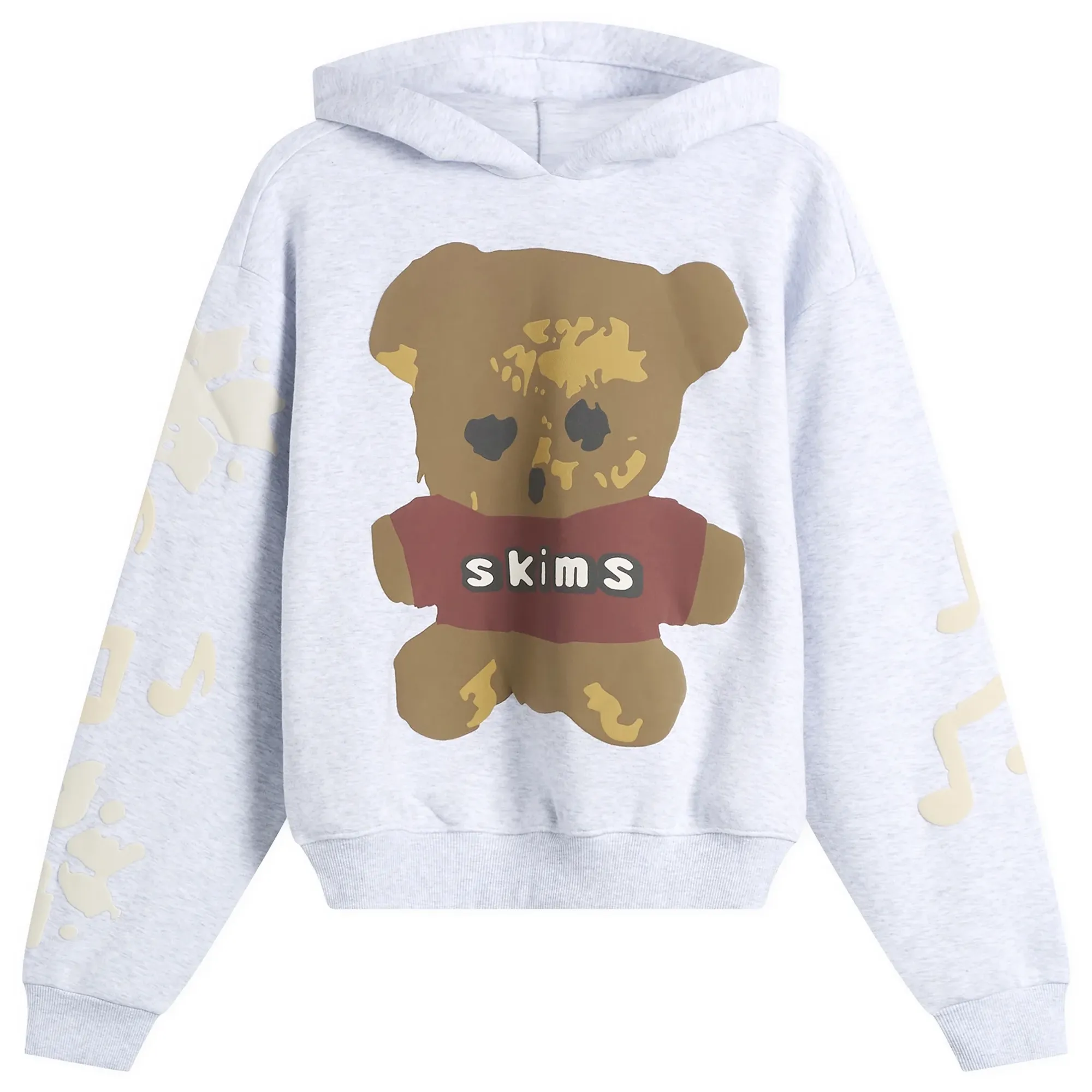SKIMS Women's x CPFM Cotton Fleece Classic Hoodie Lhg Teddy Bear Print