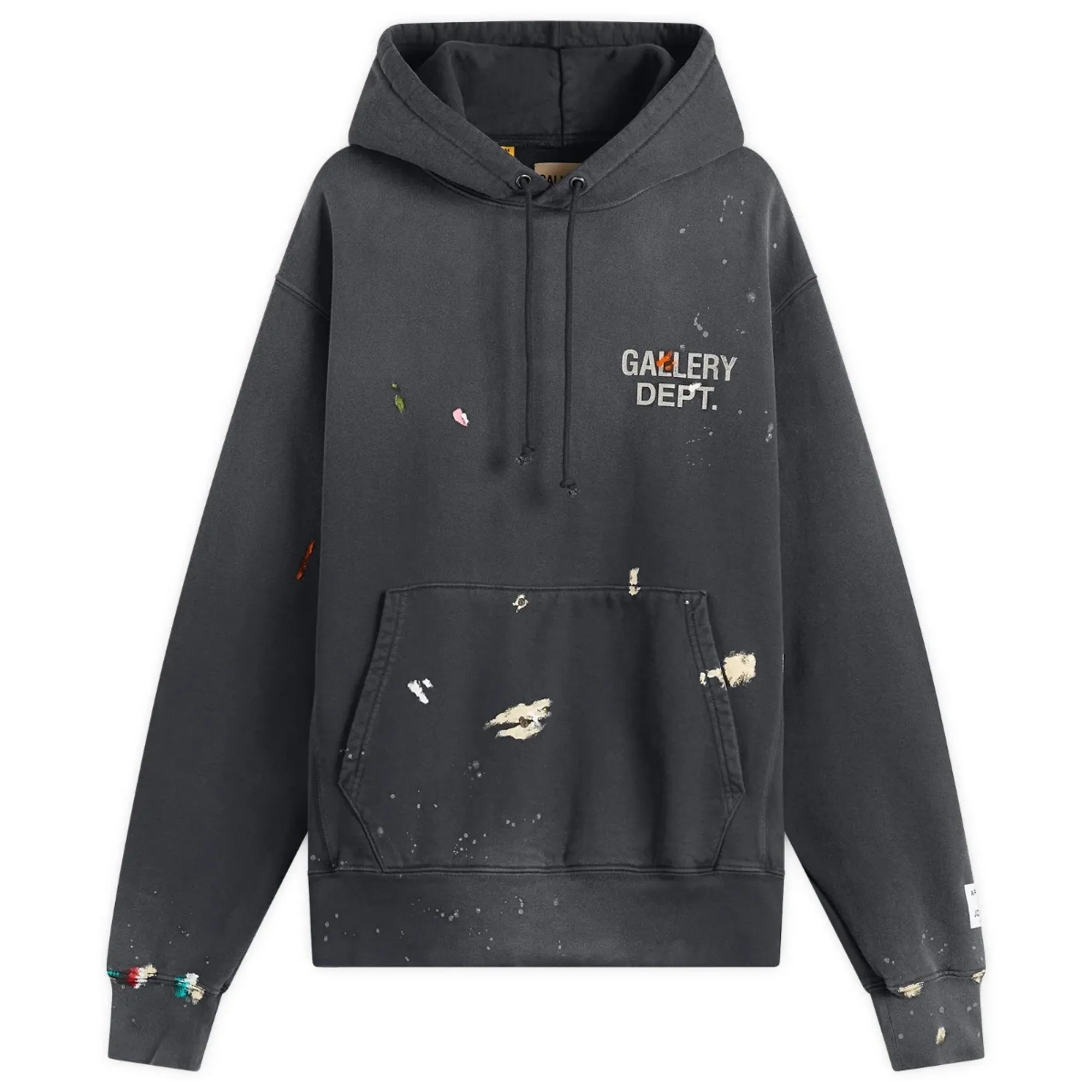 Gallery Dept Men's Gd Paint Logo Hoodie Vintage Black