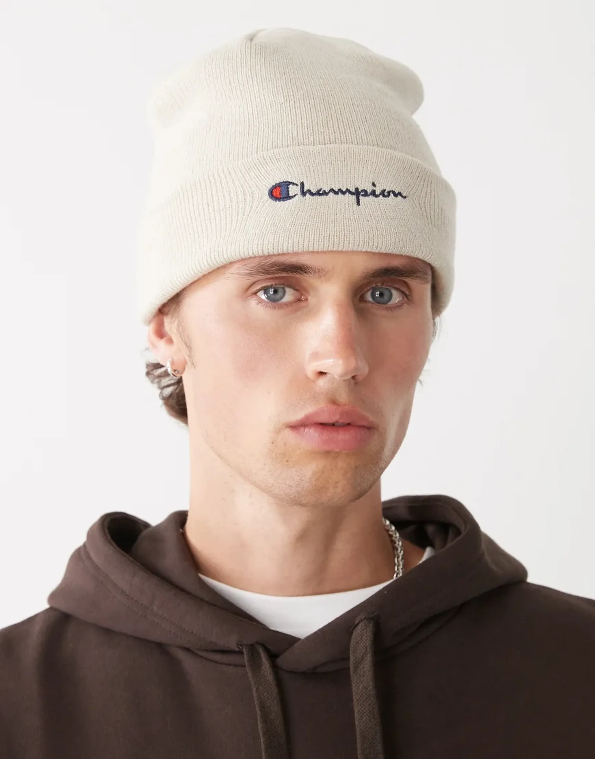 Champion Beanie In Beige-Neutral