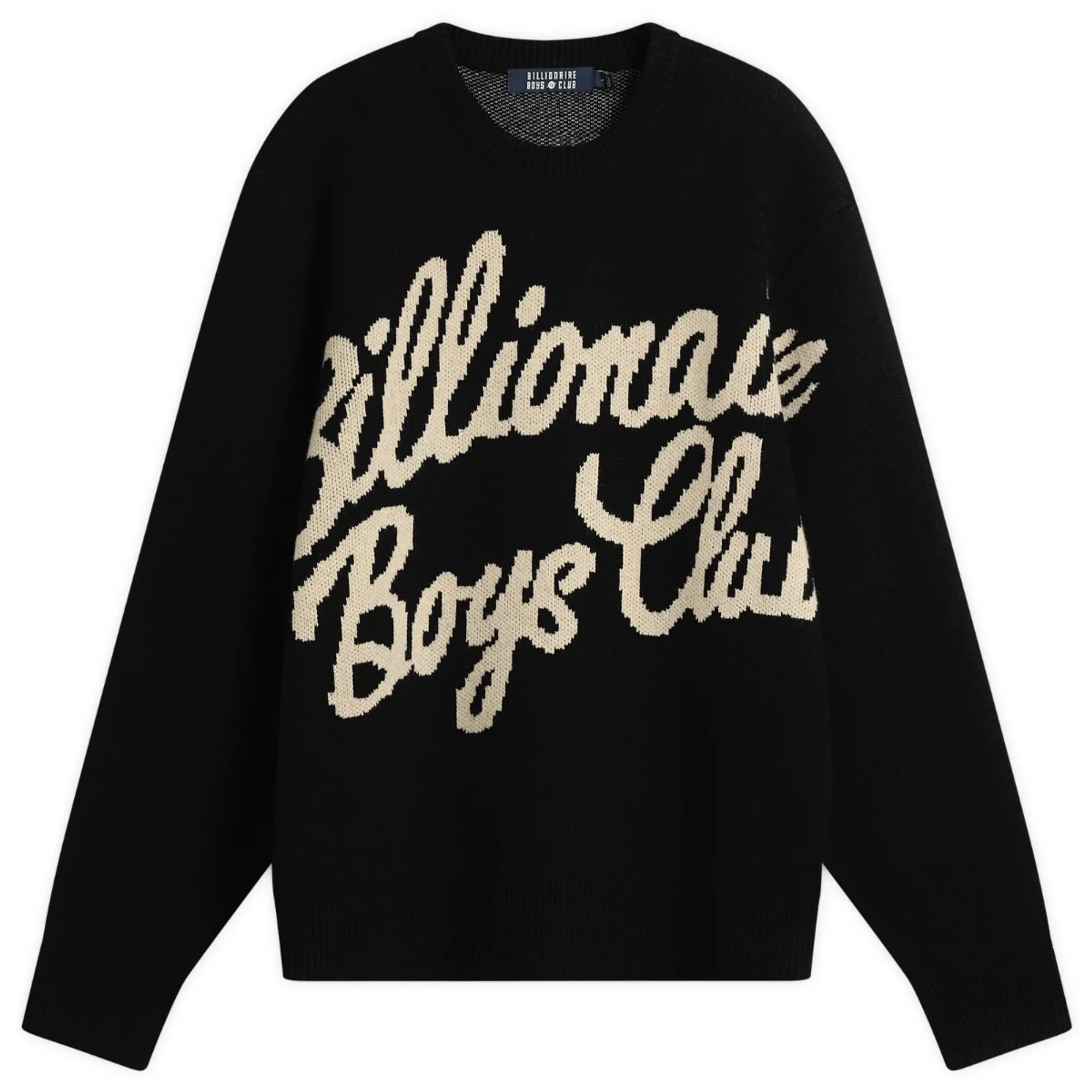Billionaire Boys Club Men's Script Knitted Sweater Black