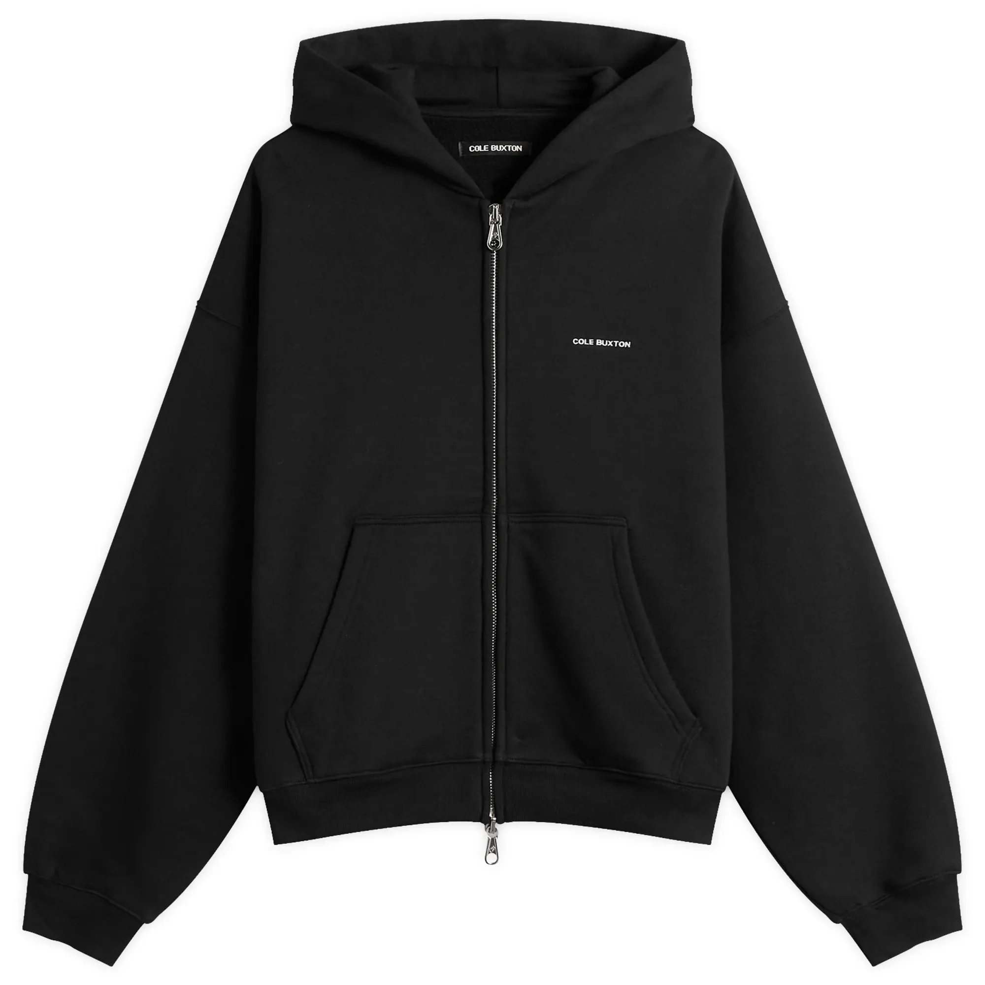 Cole Buxton Men's Vintage Mini Logo Zip Hoodie Black