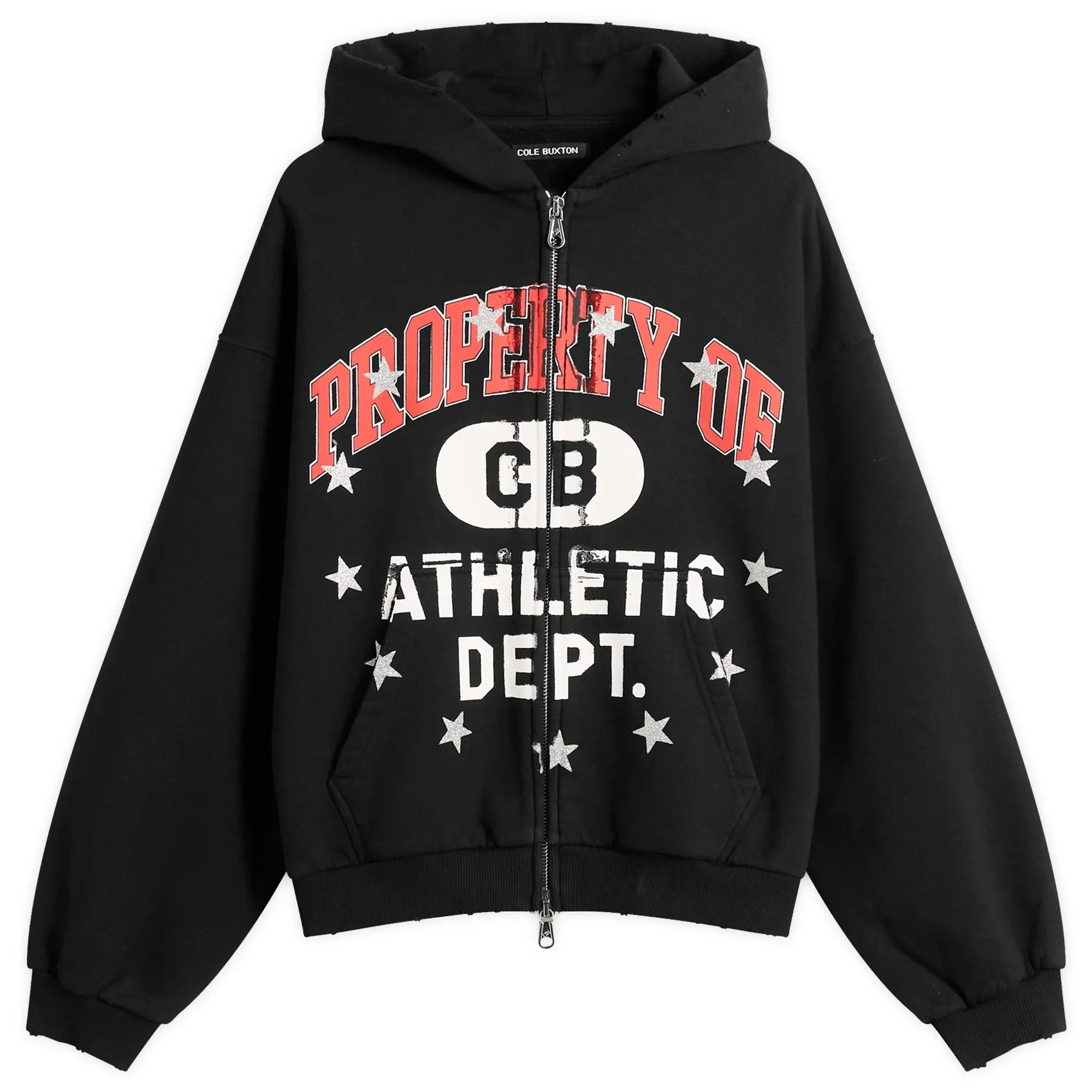 Cole Buxton Men's Property Of Zipped Hoodie Vintage Black