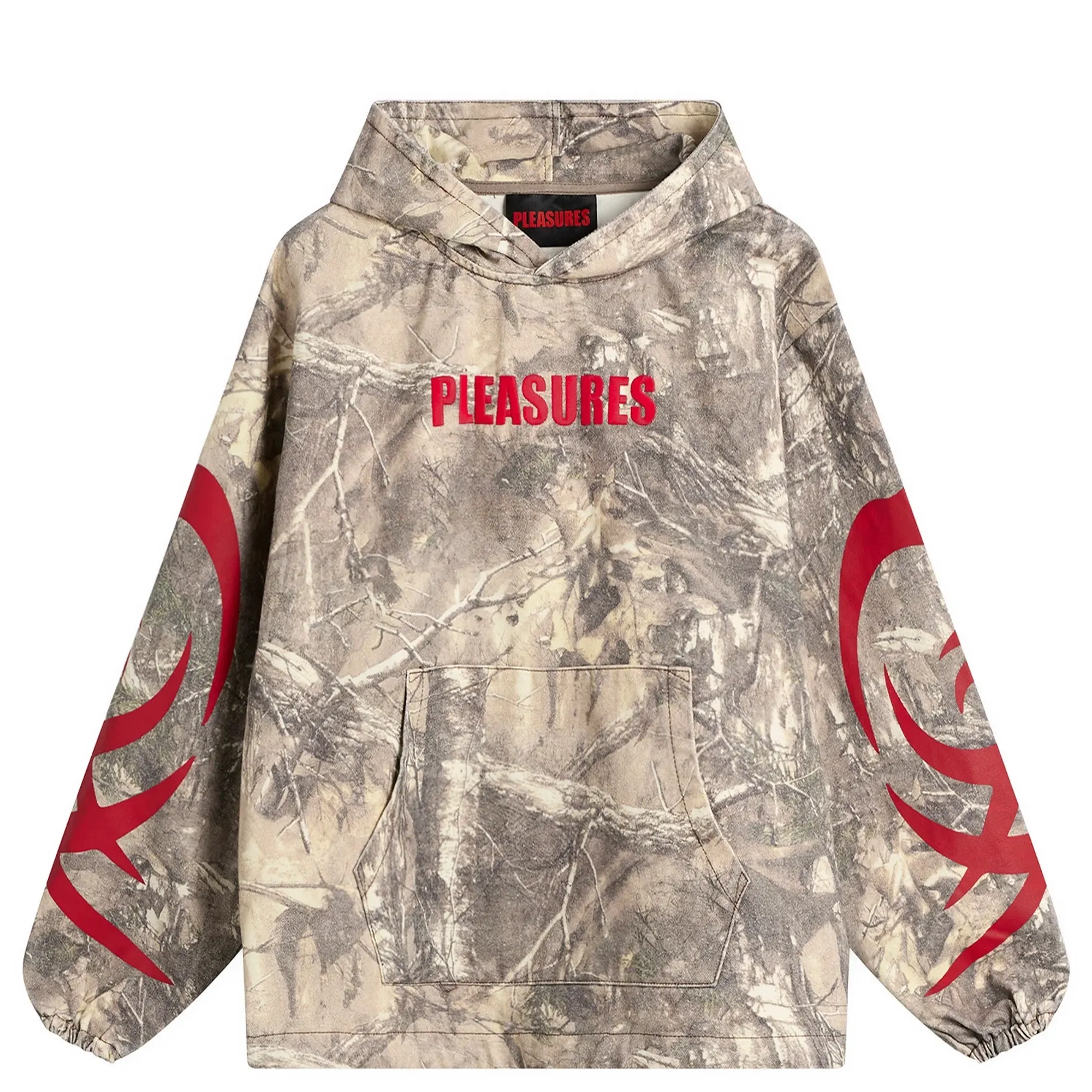 Pleasures Men's Hunt Canvas Hoodie Camo