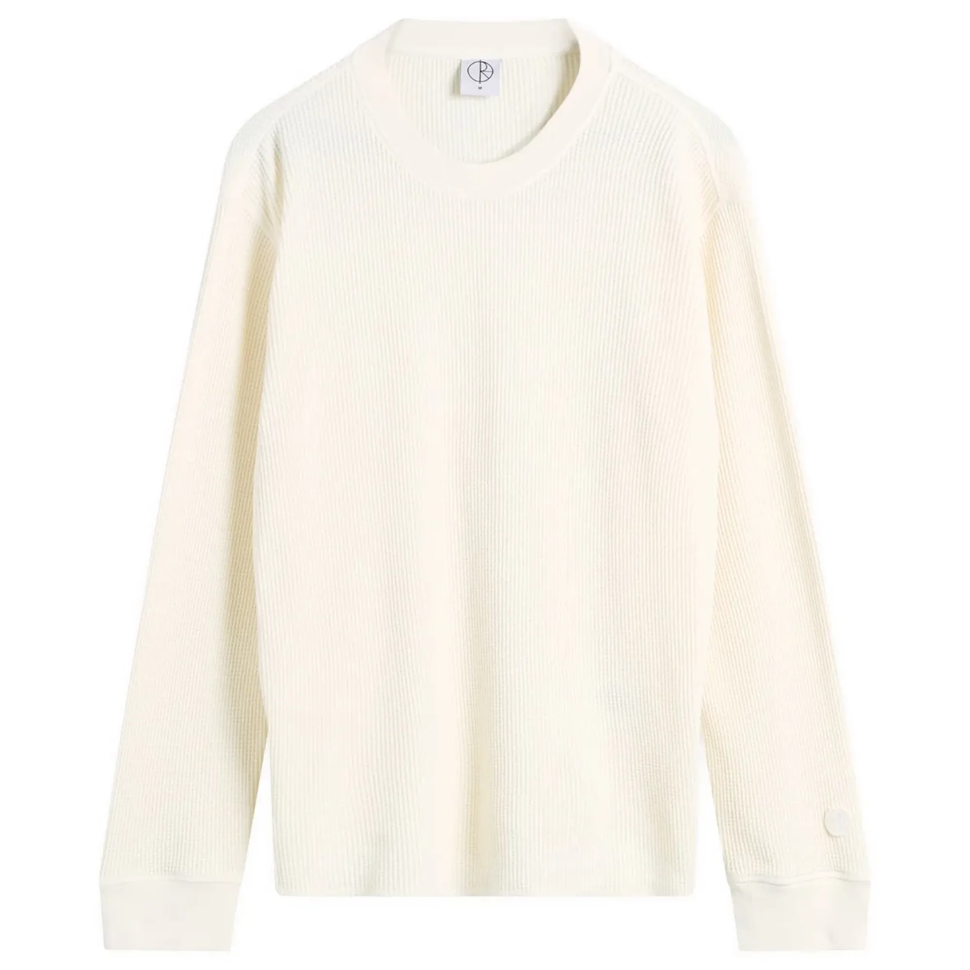 Polar Skate Co. Men's Dylan Long Sleeve Waffle T-Shirt Ivory