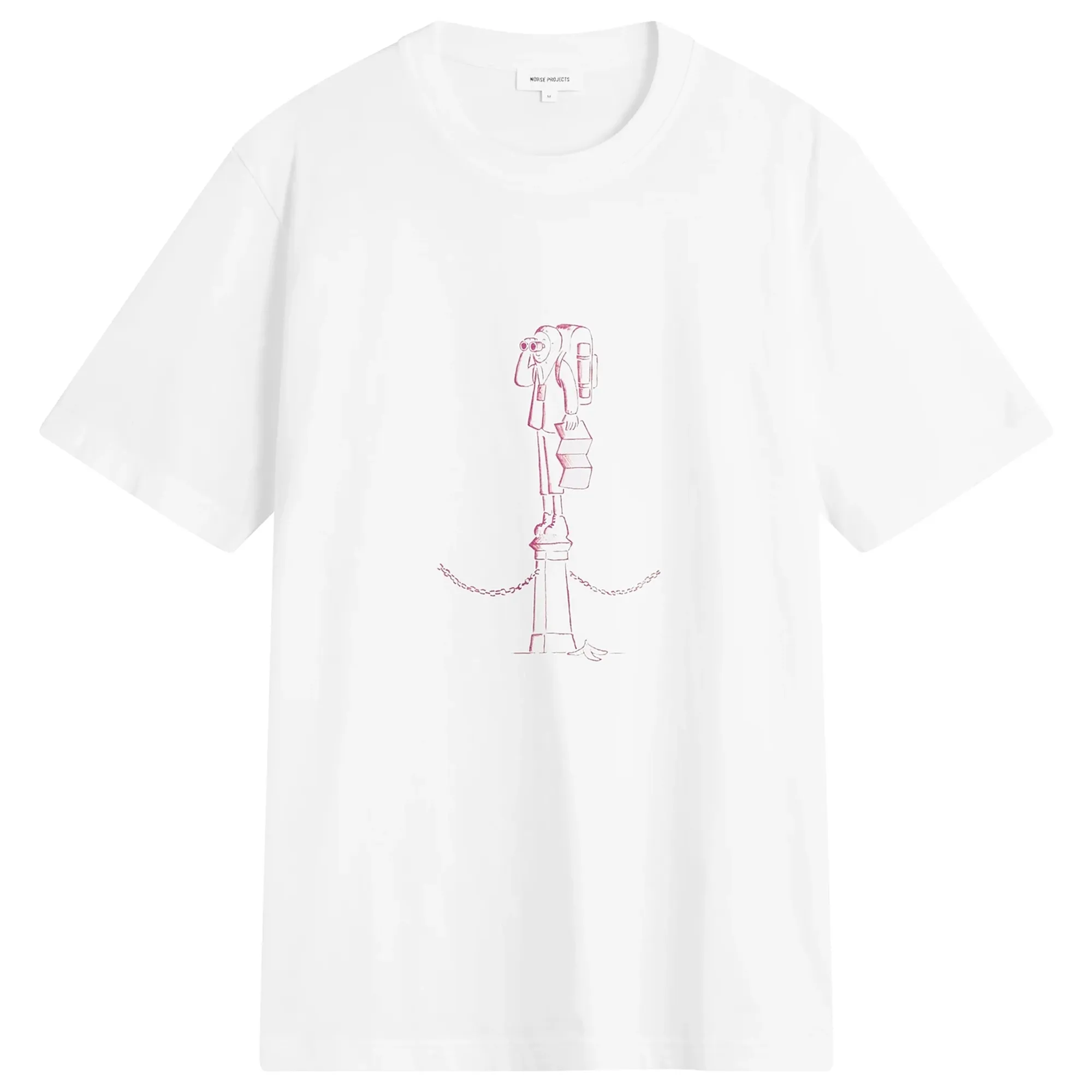 Norse Projects Men's x Daniel Frost Map Master Print T-shirt White