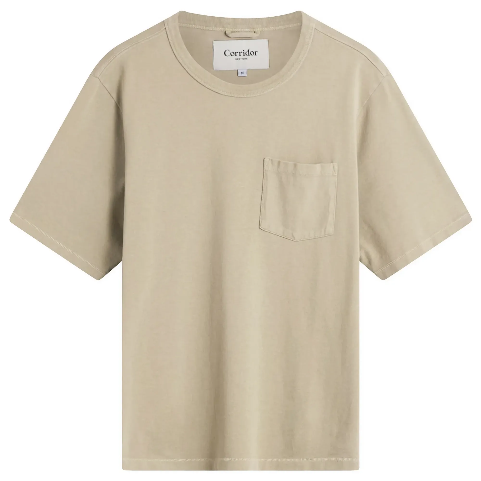 Corridor Men's Pocket Garment Dye T-Shirt Tan
