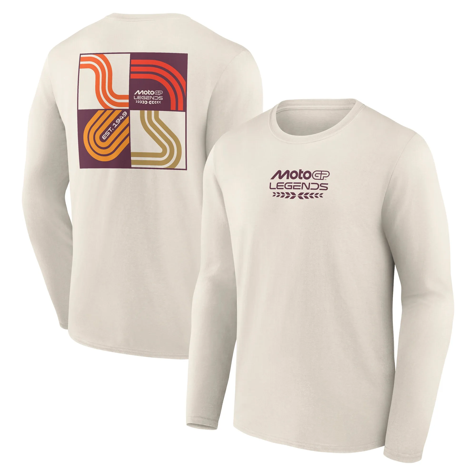 MotoGP™ Legends Track Badge Graphic LS T-Shirt - Off White