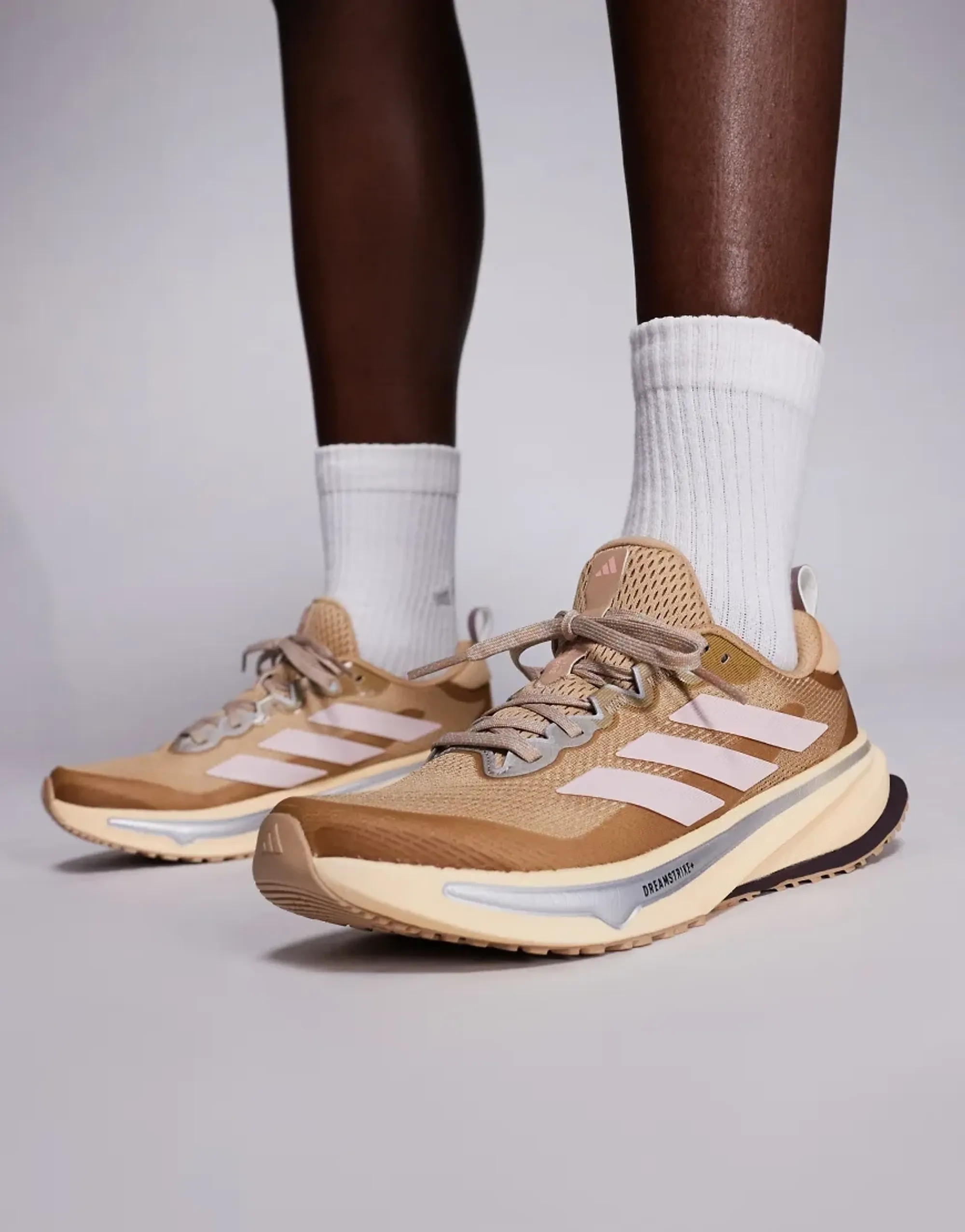 Adidas Running Supernova Rise 2 Trainers In Brown And Pink
