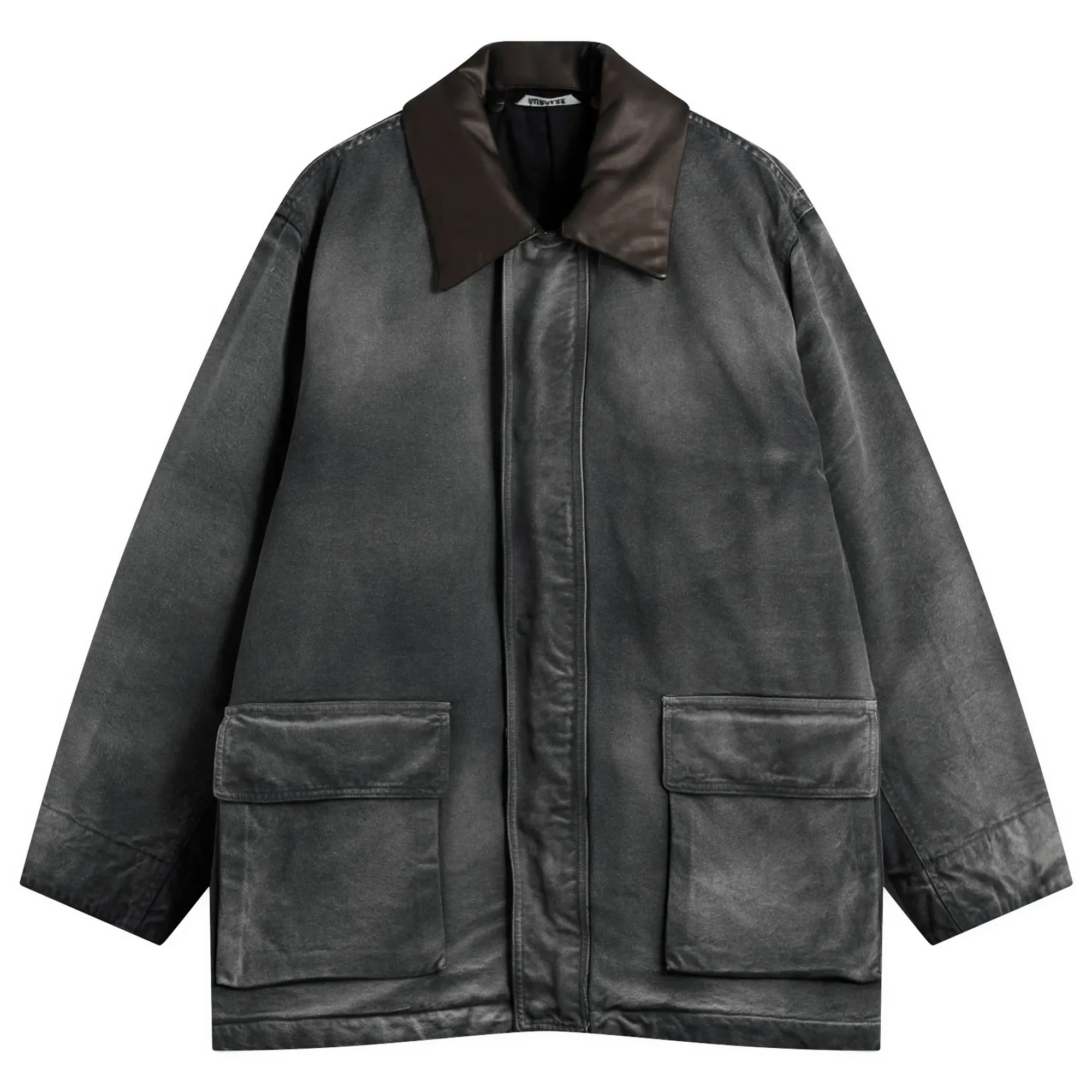 Auralee Men's Duck Jacket Faded Black