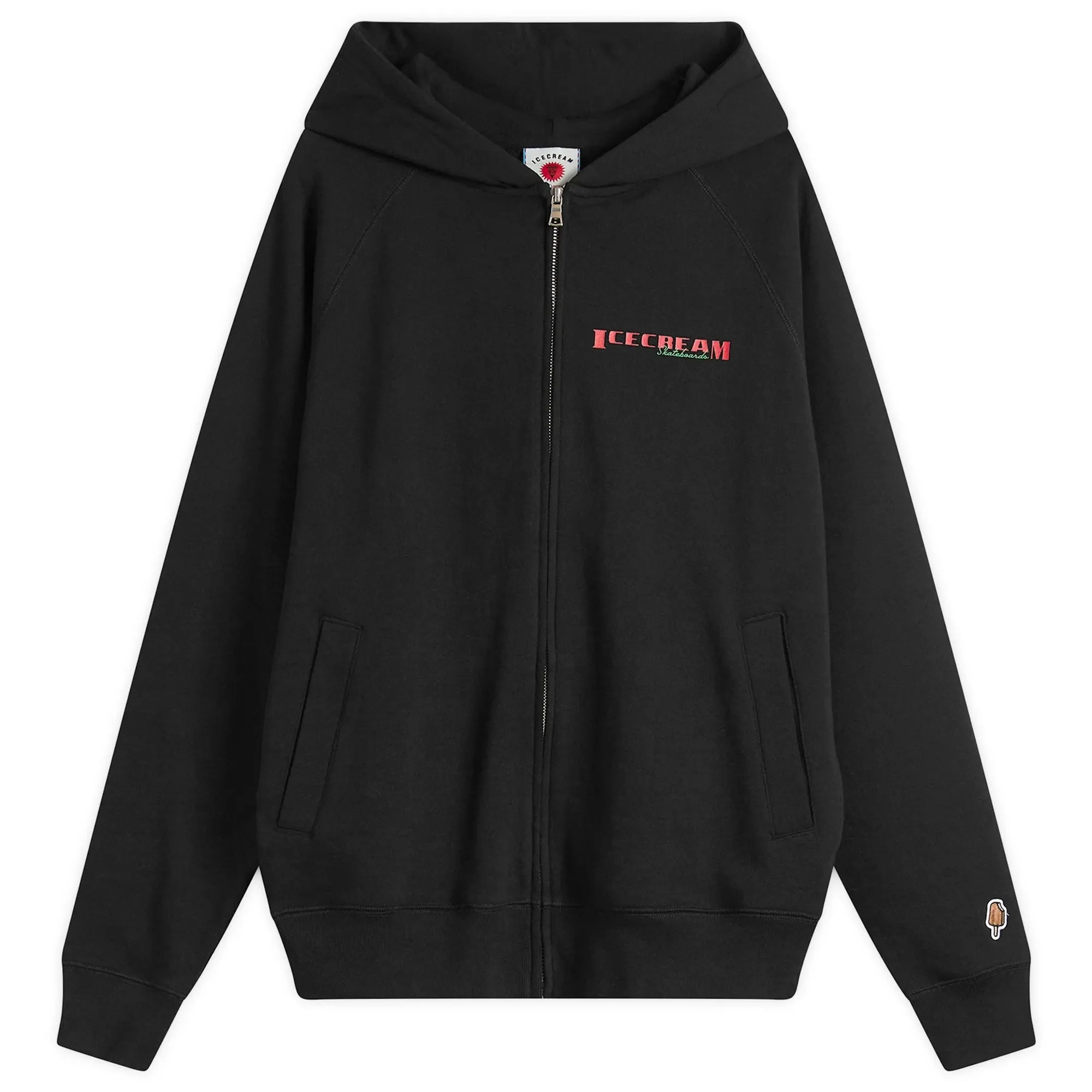 ICECREAM Men's Waitress Zip Hoodie Black
