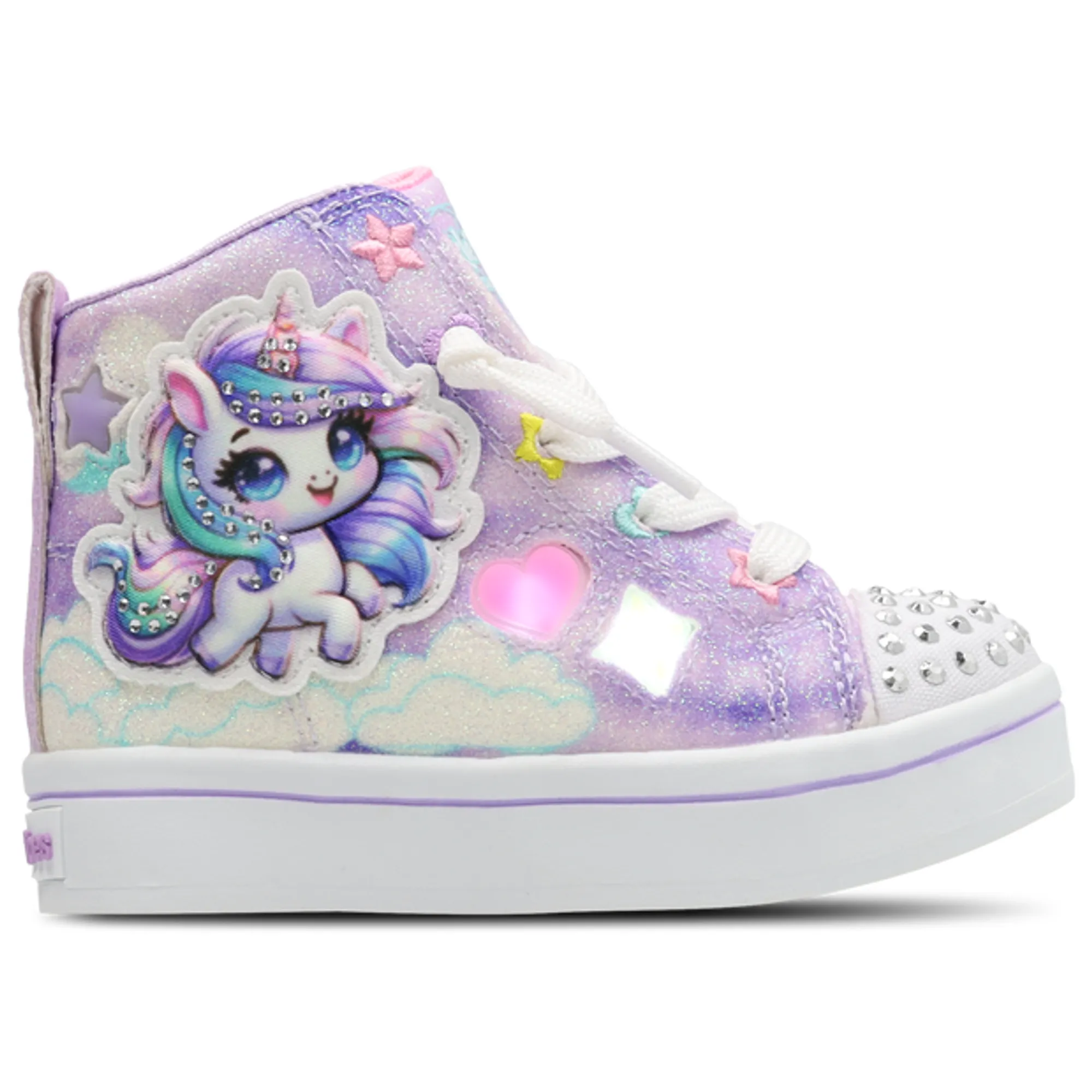 Skechers Twinkle Toes: Twi-Lites 2.0 - Unicorn Glam Sneaker in Lavender