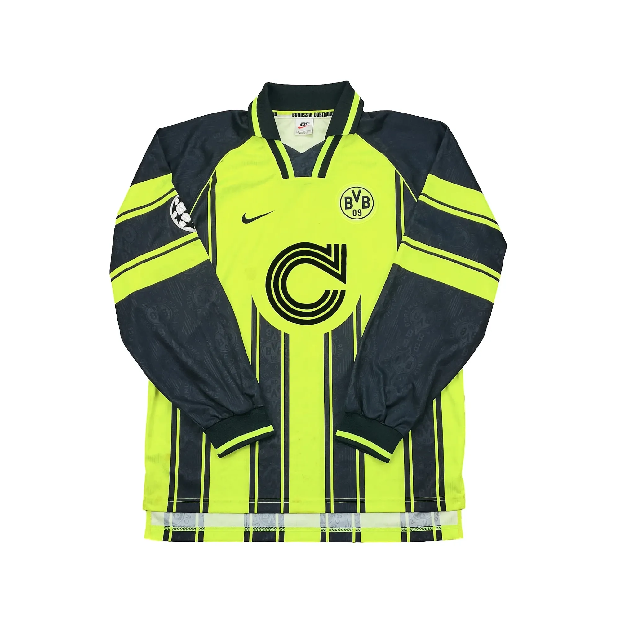 1996/97 DORTMUND #28 *MATCH ISSUED vs MANCHESTER UNITED* C/L L/S HOME ...