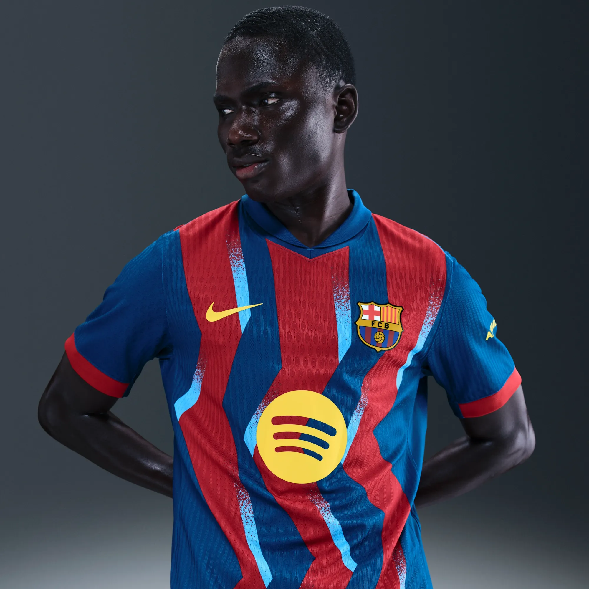 FC Barcelona 2025/26 Match Fourth Men's Nike Dri-FIT ADV Football Authentic Shirt - Blue - Polyester