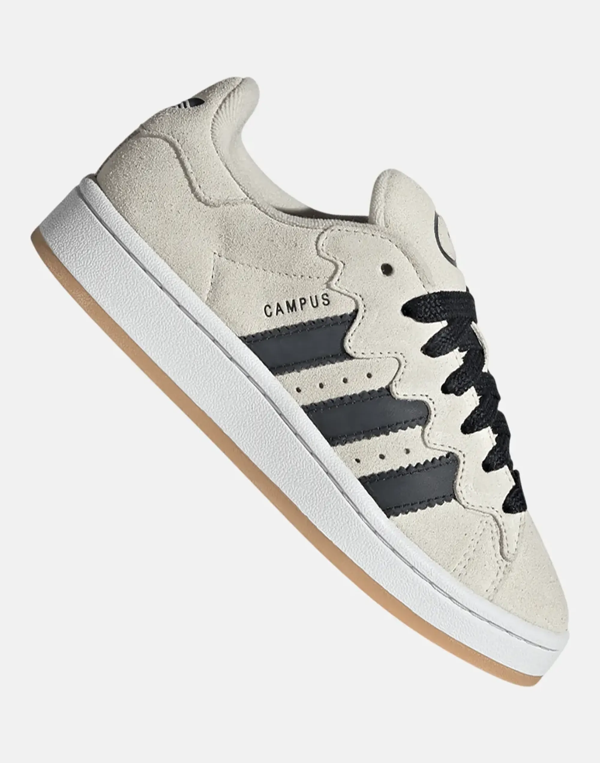 Adidas Originals Older Kids Campus00S Trainers in Cream/Black 