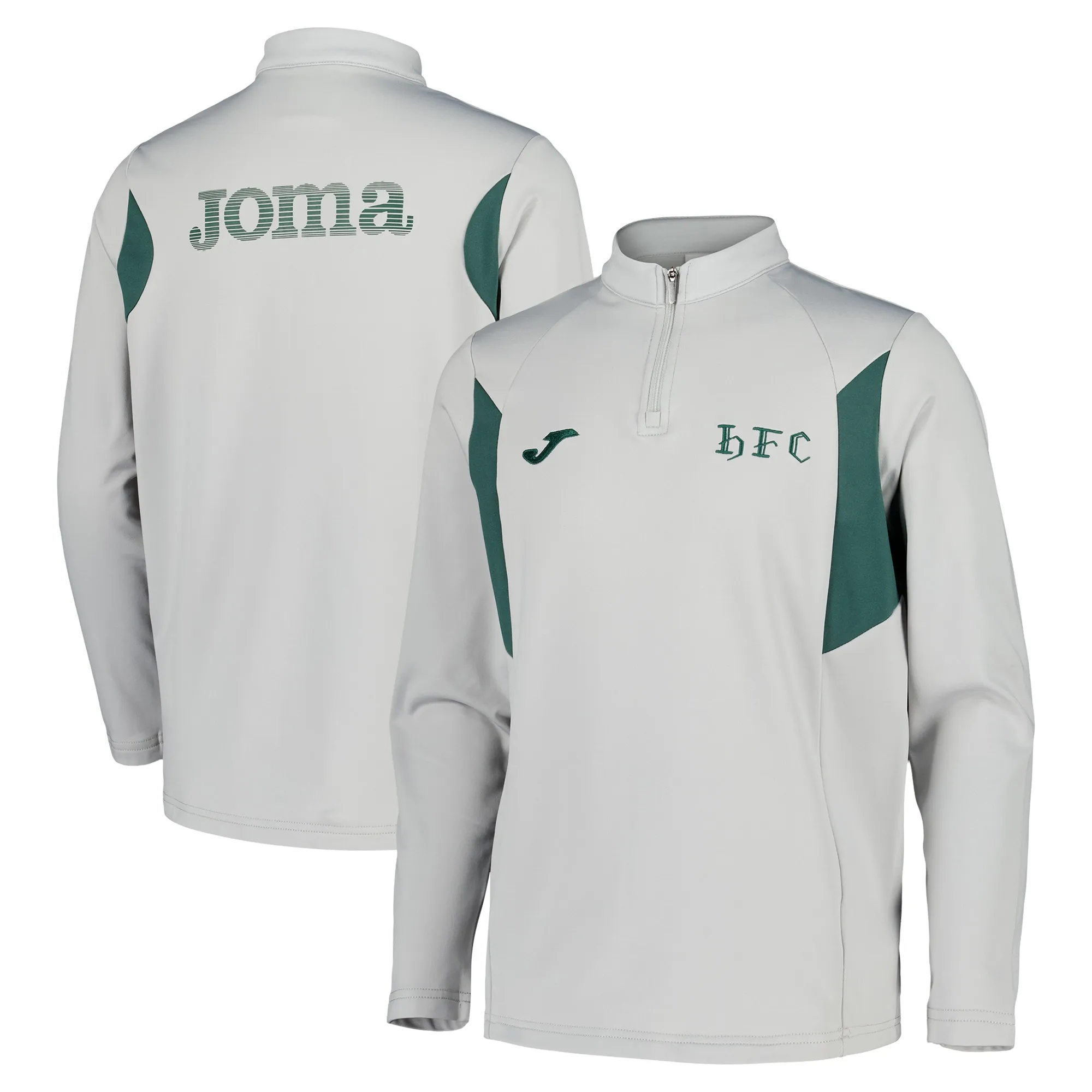 Hibernian Joma Winter Training Midlayer Top - Grey - Kids