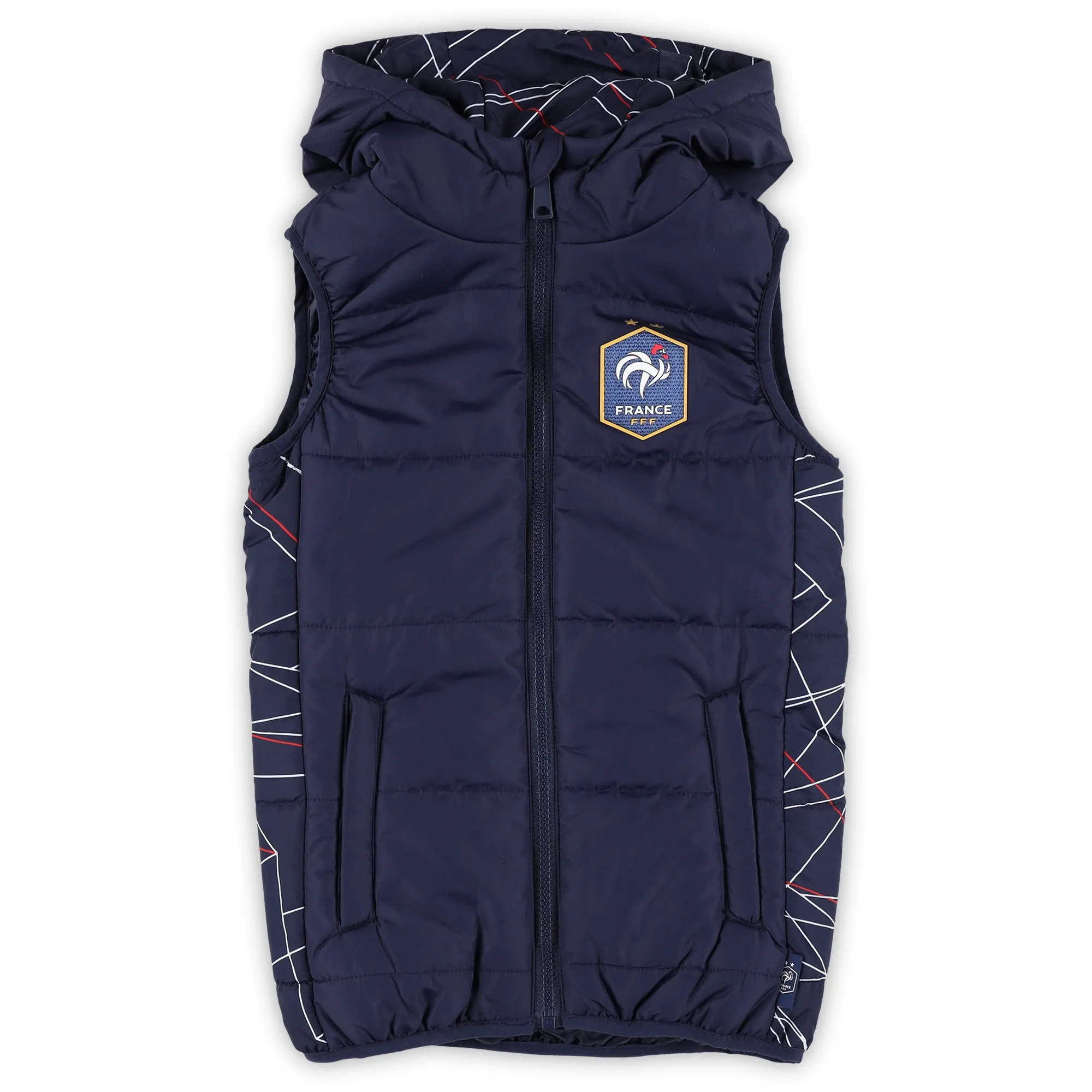France Sleeveless Down Jacket - Navy - Kids
