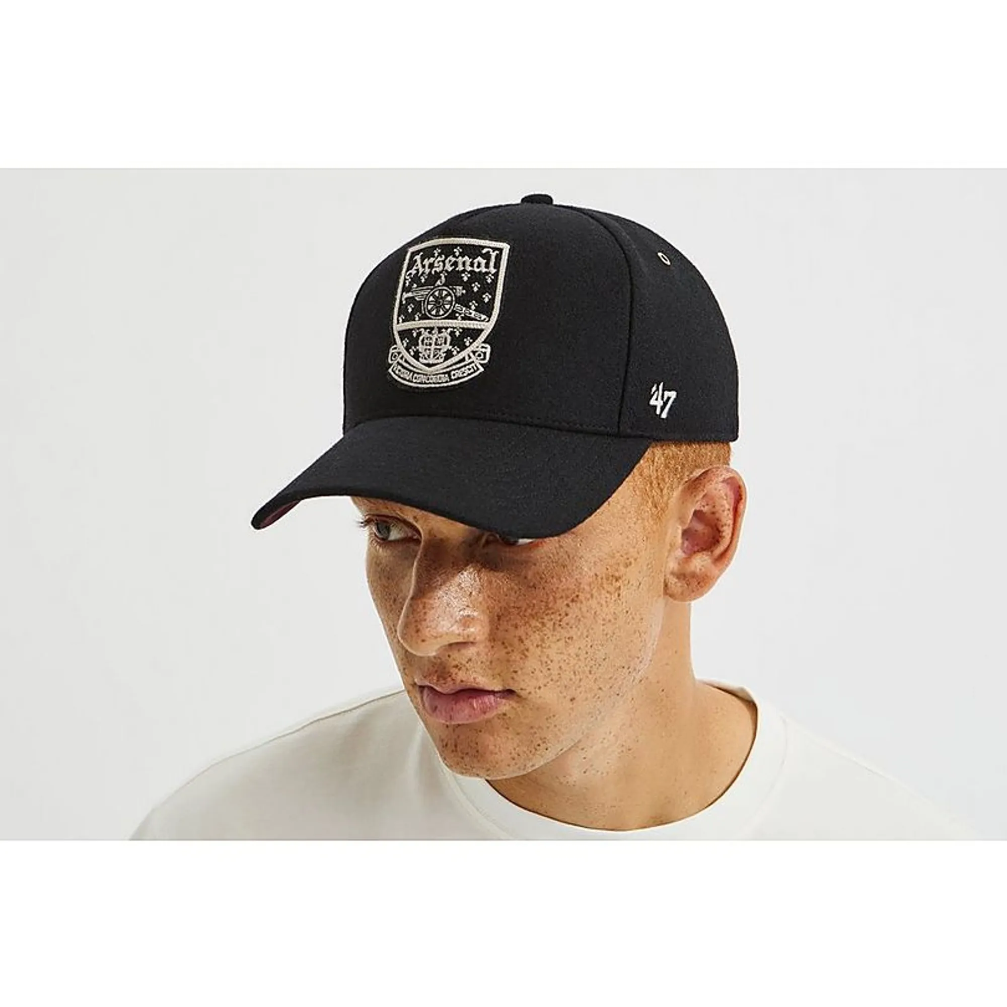 Arsenal 47 Wool Retro Crest Cap, Black