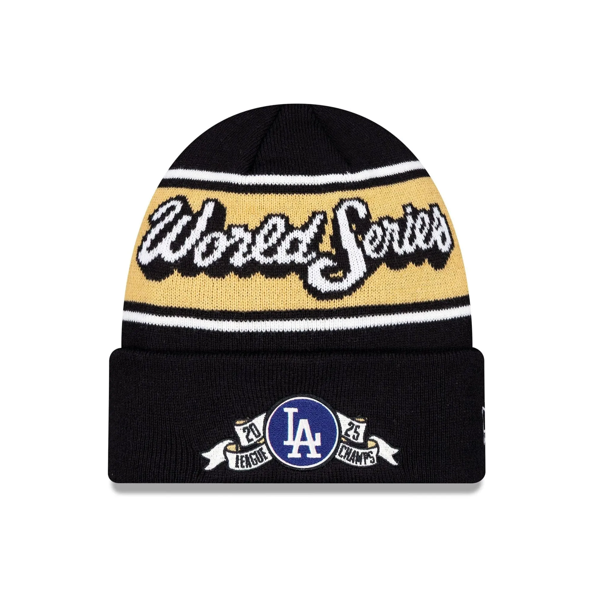 LA Dodgers MLB League Championship Series 2025 Black Cuff Knit Beanie Hat New Era Cap adult unisex