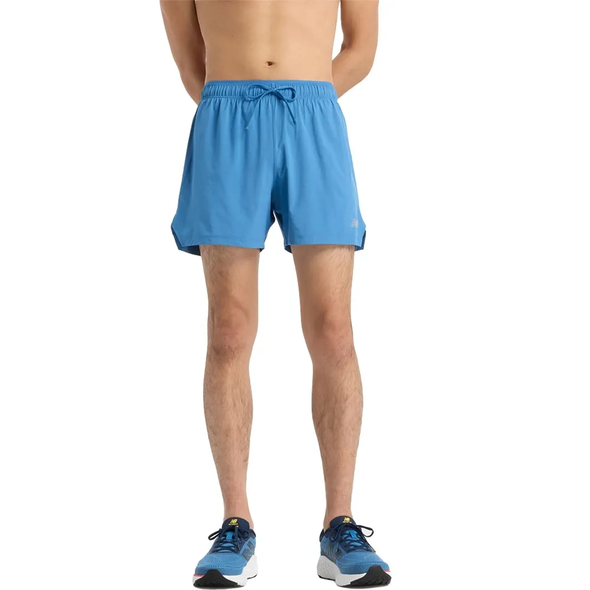 New Balance Men's RC Short 5" in Blue Polywoven