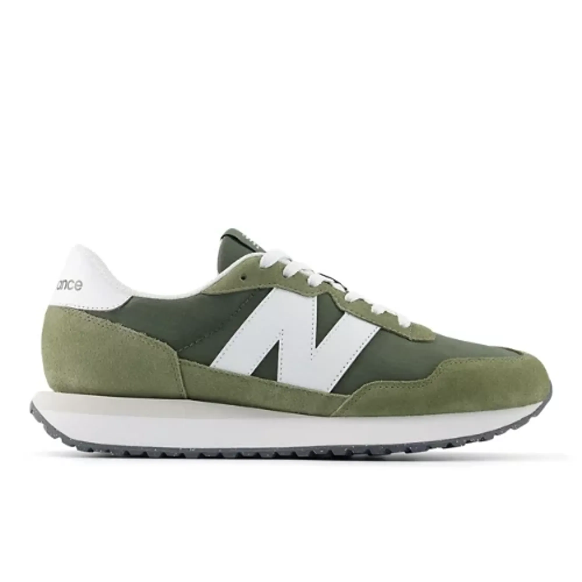 New Balance Men's 237 in Green/White Suede/Mesh