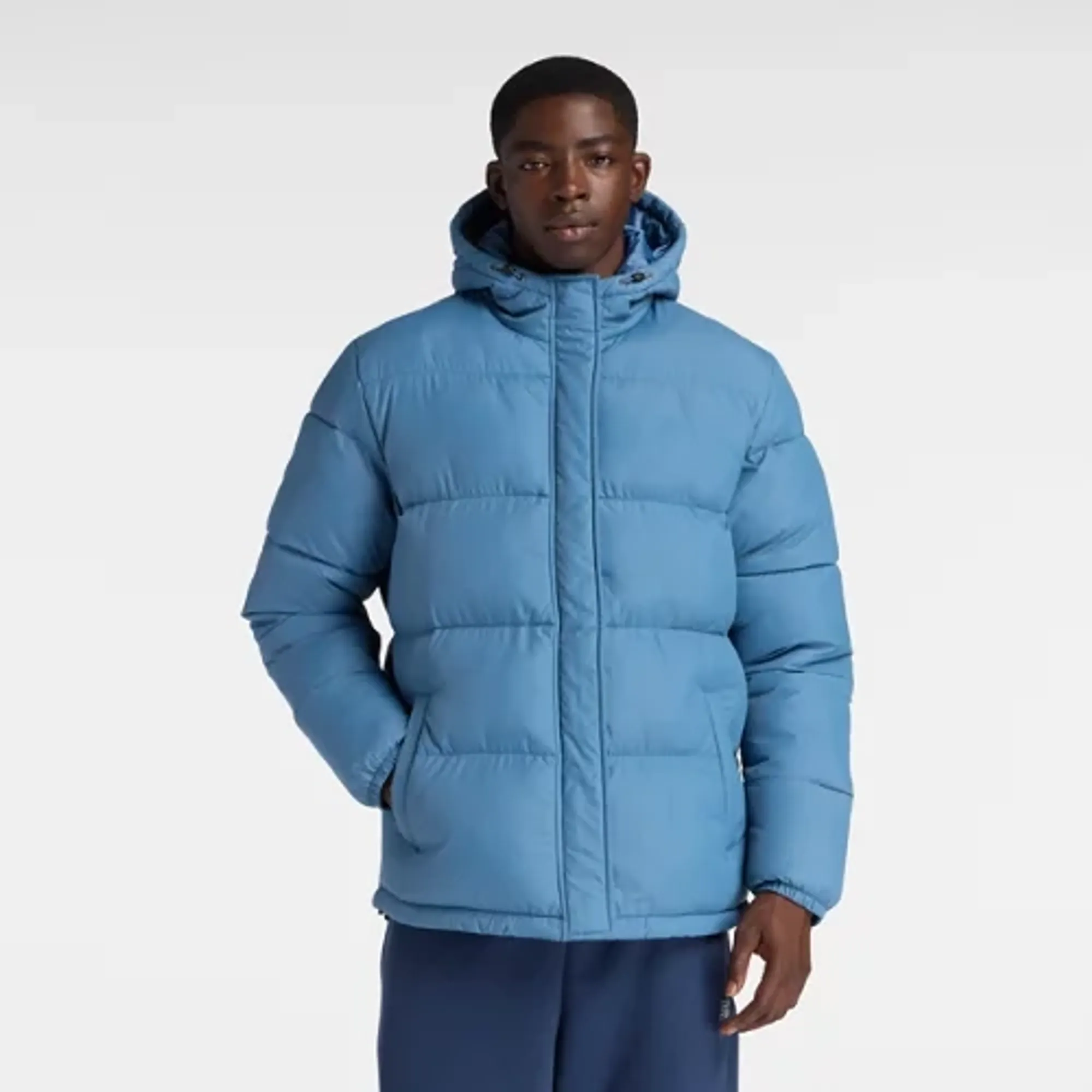 New Balance Men's Puffer Jacket in Blue Nylon