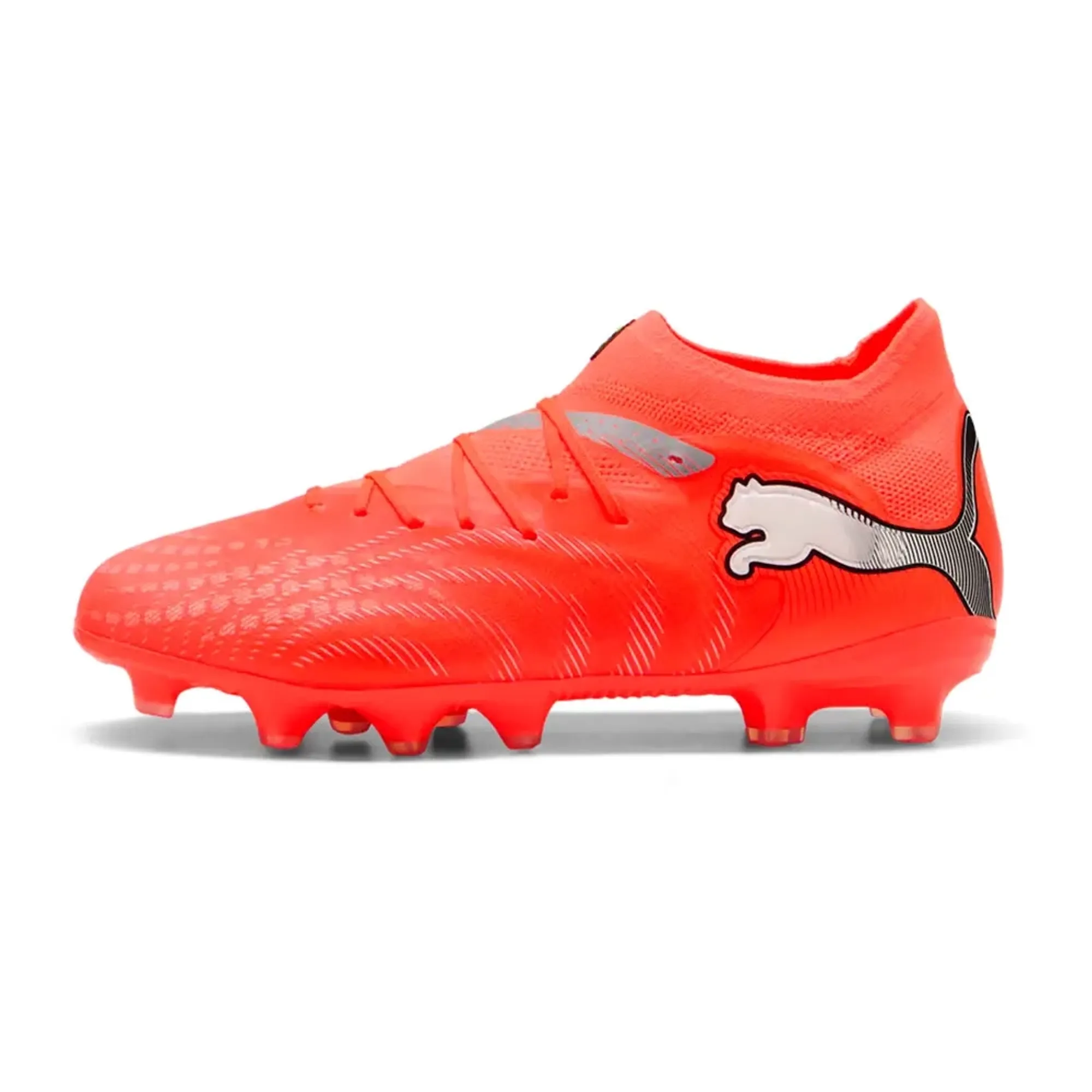 PUMA Future 9 Pro FG/AG Football Boots Youth, Glowing Red/White/Black