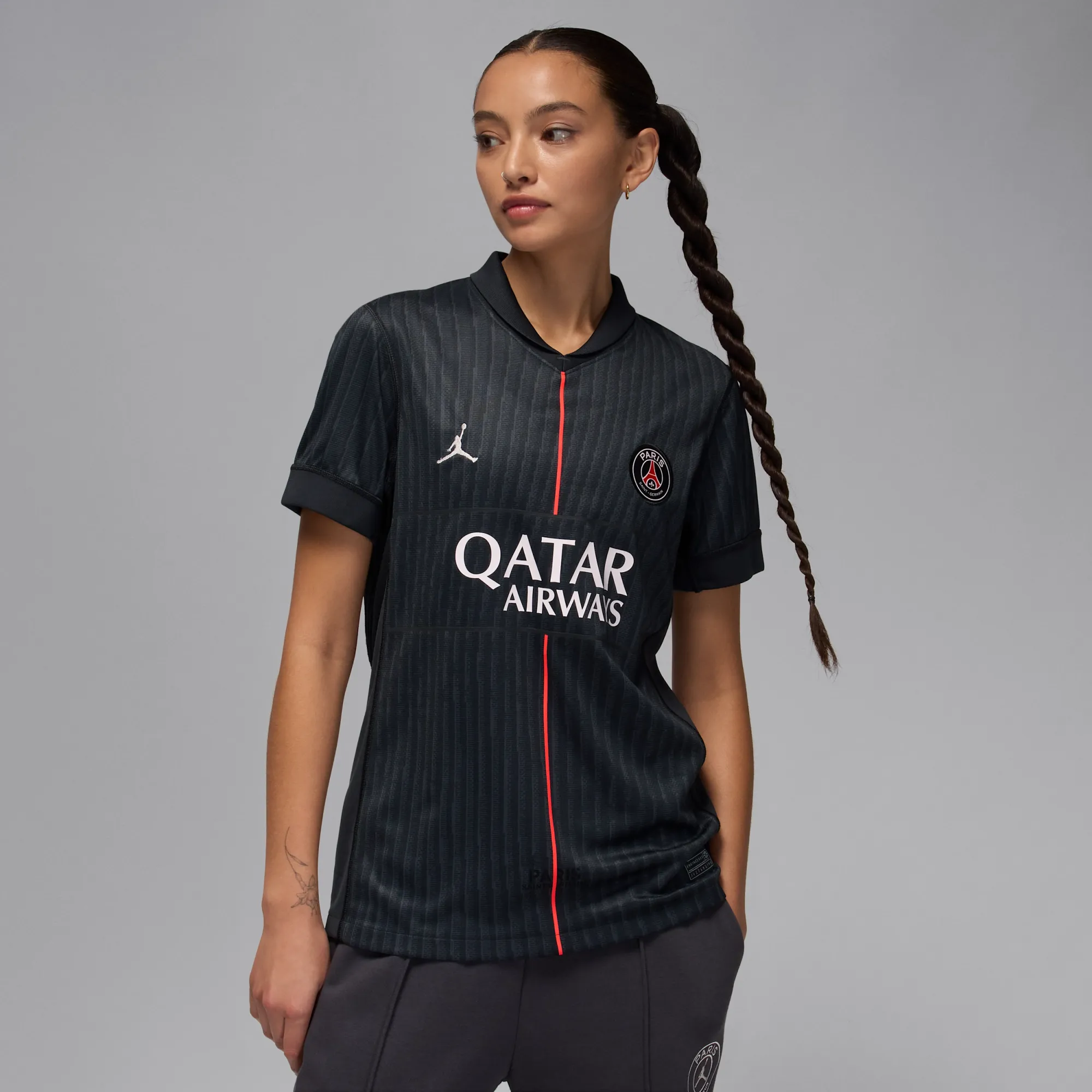 Nike Paris Saint-Germain 2025/26 Stadium Fourth Jordan Dri-FIT Football Replica Shirt - Black