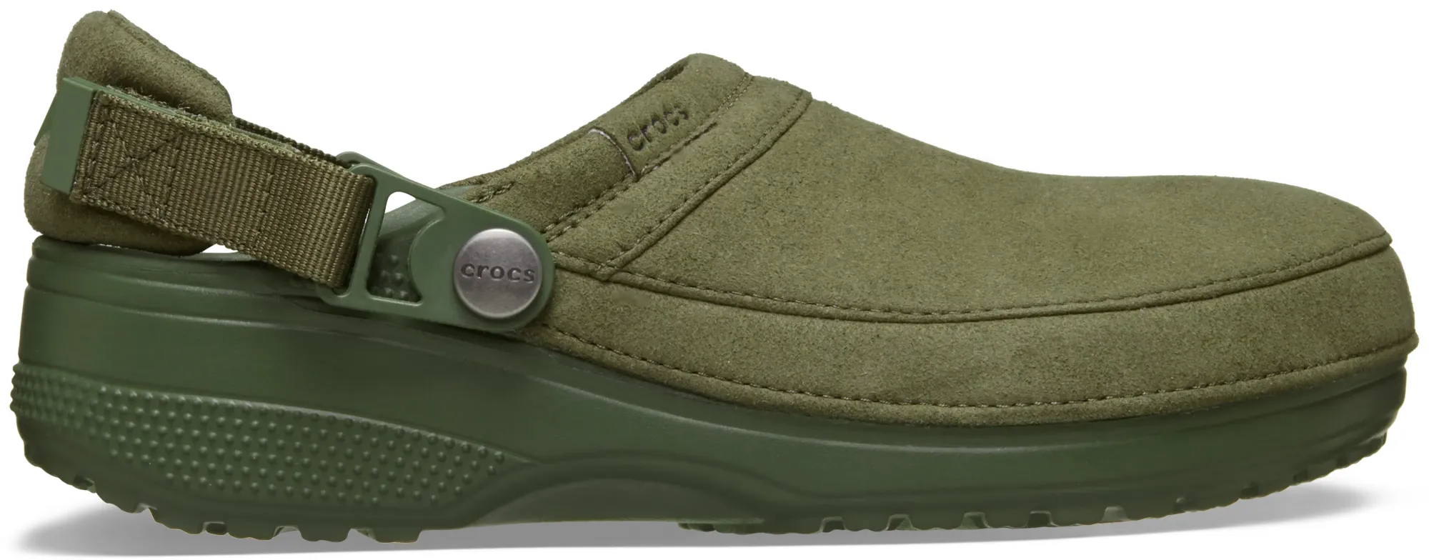 Crocs | Unisex | Classic Crafted Vegan Suede | Clogs | Army Green | W2/M1
