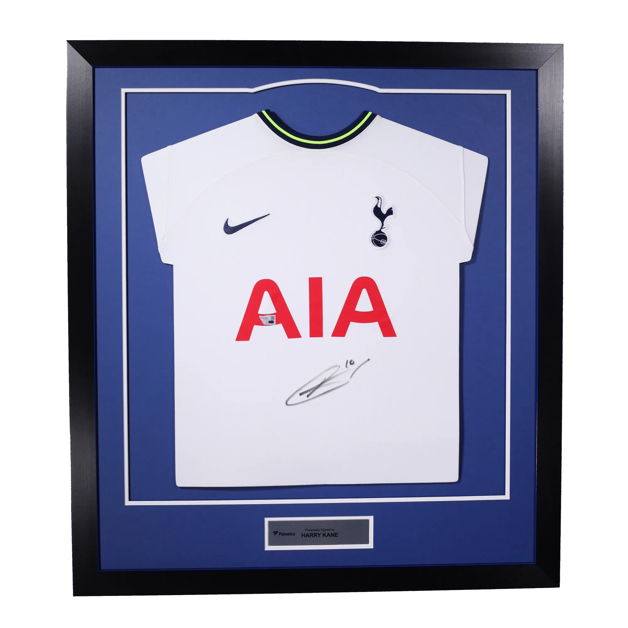 Tottenham Hotspur Harry Kane Tottenham Hotspur Signed 2022-23 Shirt - Blue - Framed