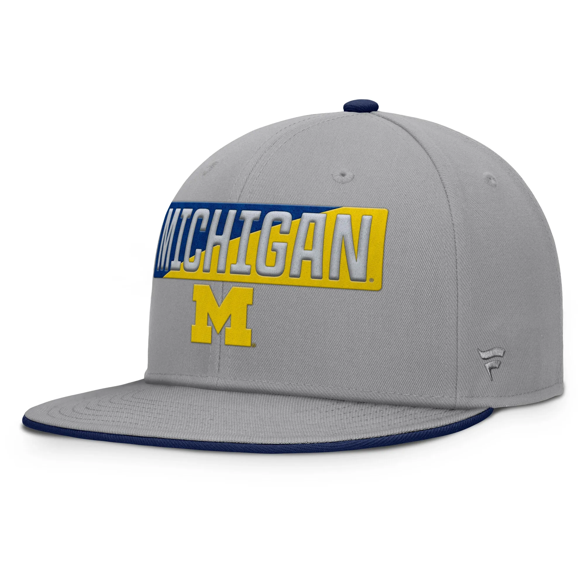 Michigan Wolverines Structured Adjustable Flatbrim Snapback Cap