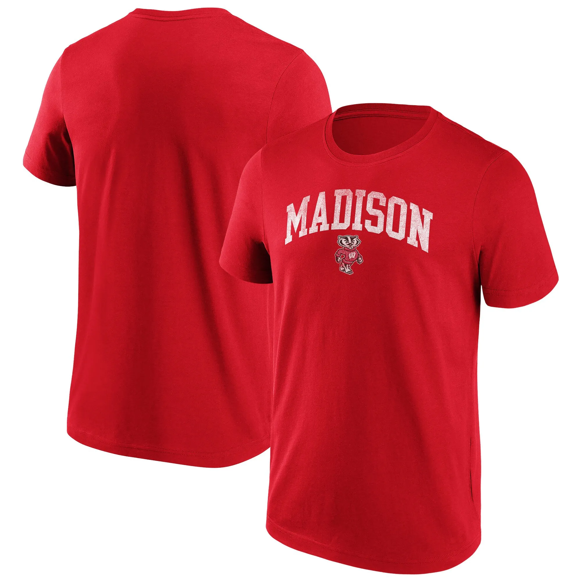 NCAA Wisconsin Badgers Arched City Graphic T-Shirt - Mens