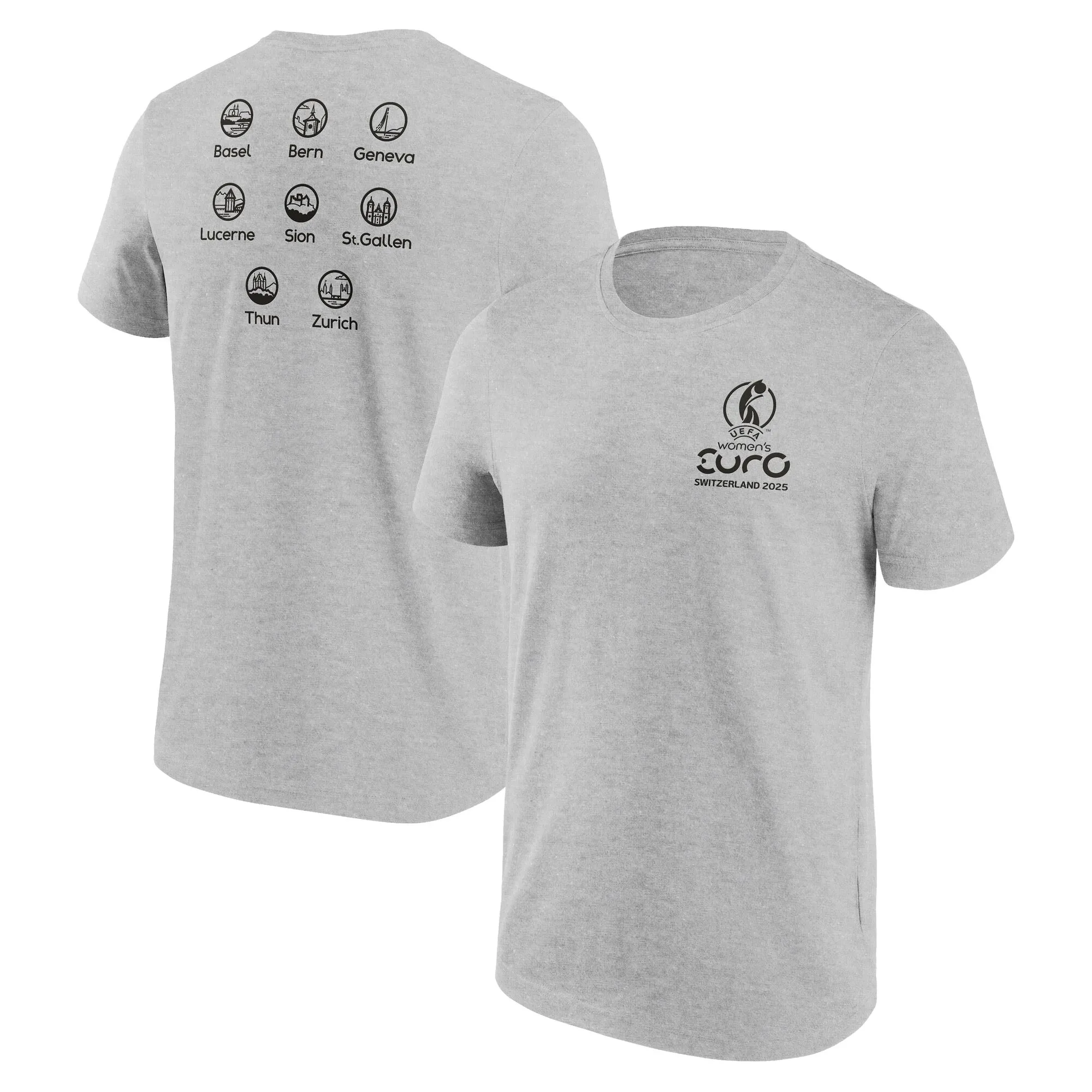 UEFA 2025 Host City Graphic T-Shirt - Sports Grey - Mens