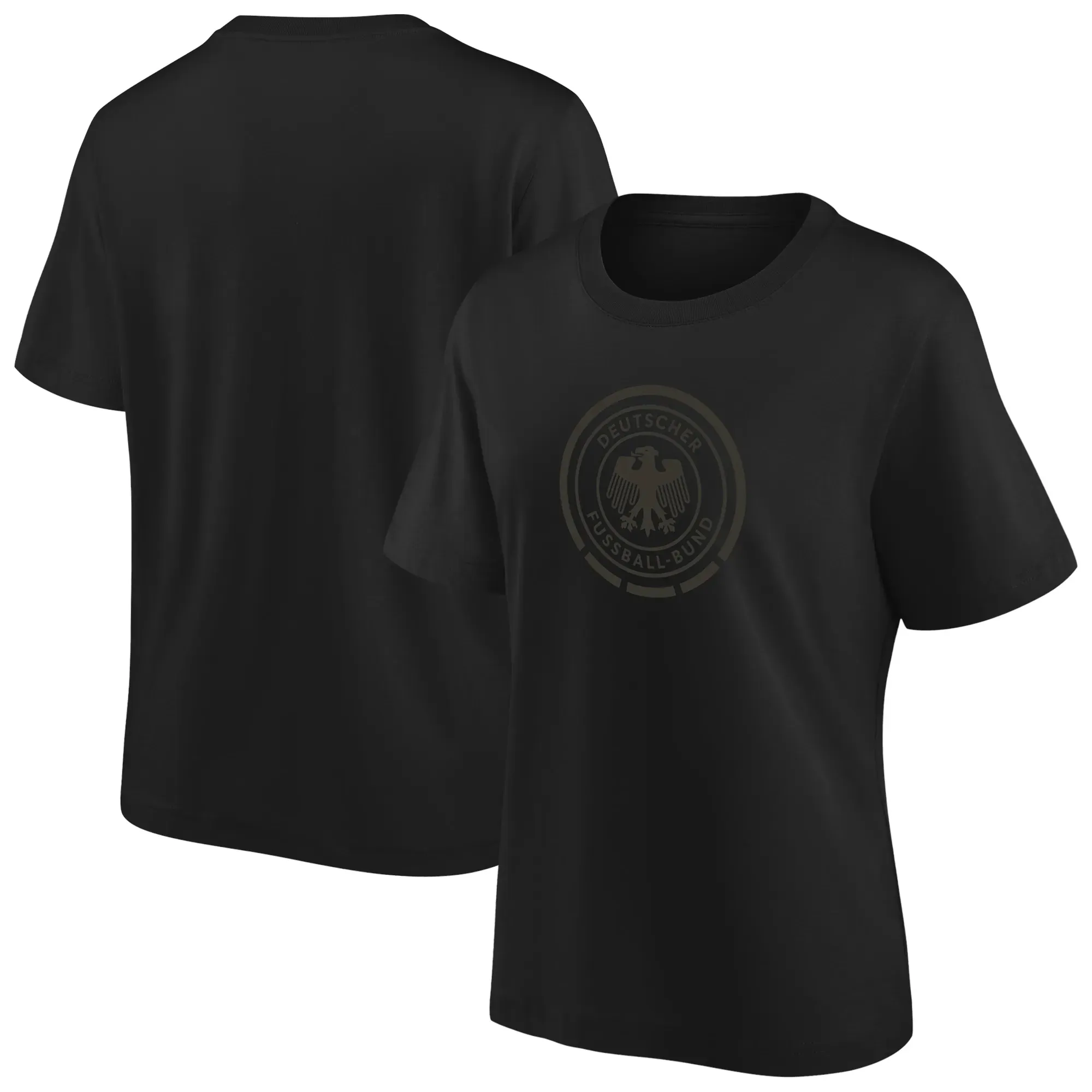 DFB Detail Graphic Oversized T-Shirt - Black - Womens