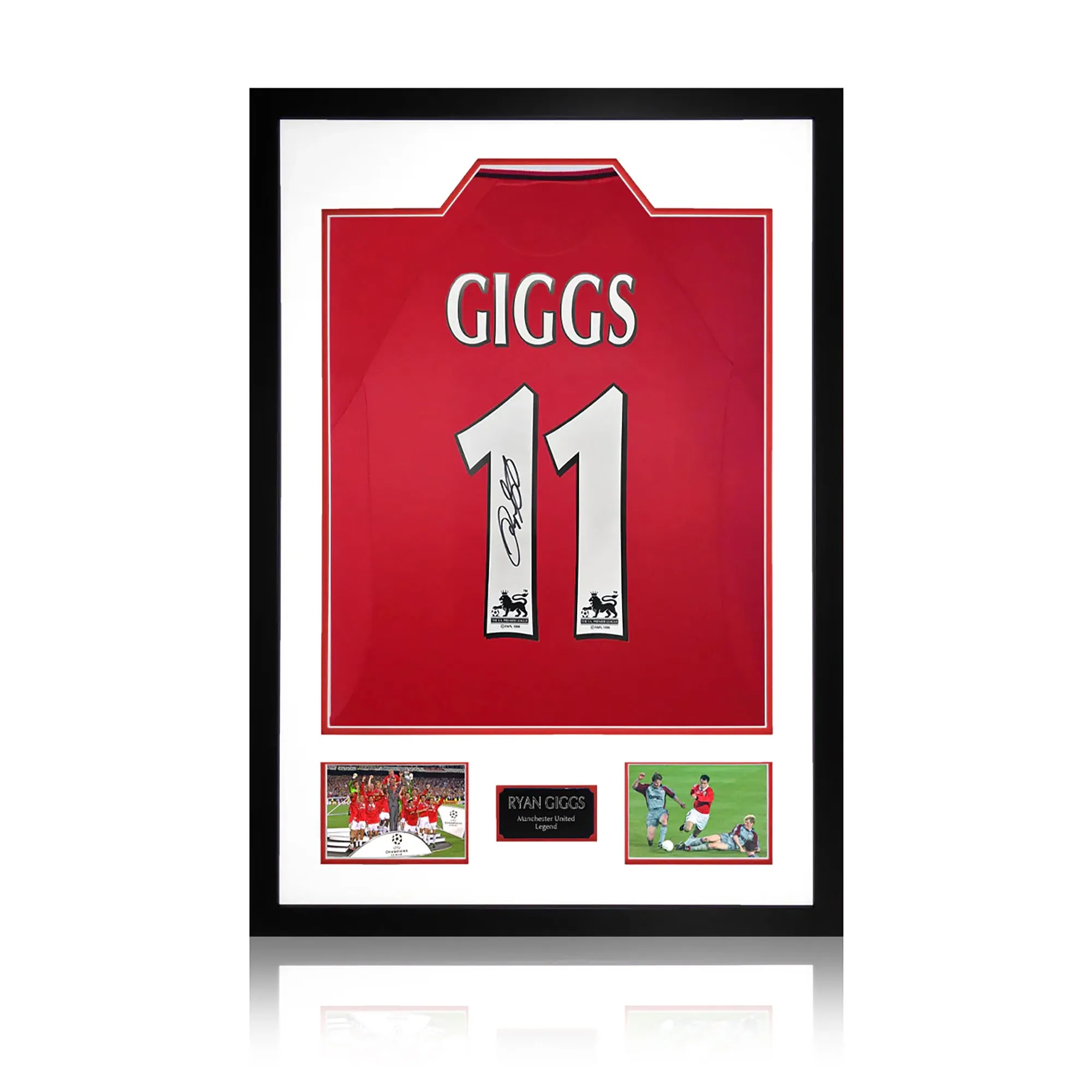 Ryan Giggs Signed Manchester United Shirt Premium Frame
