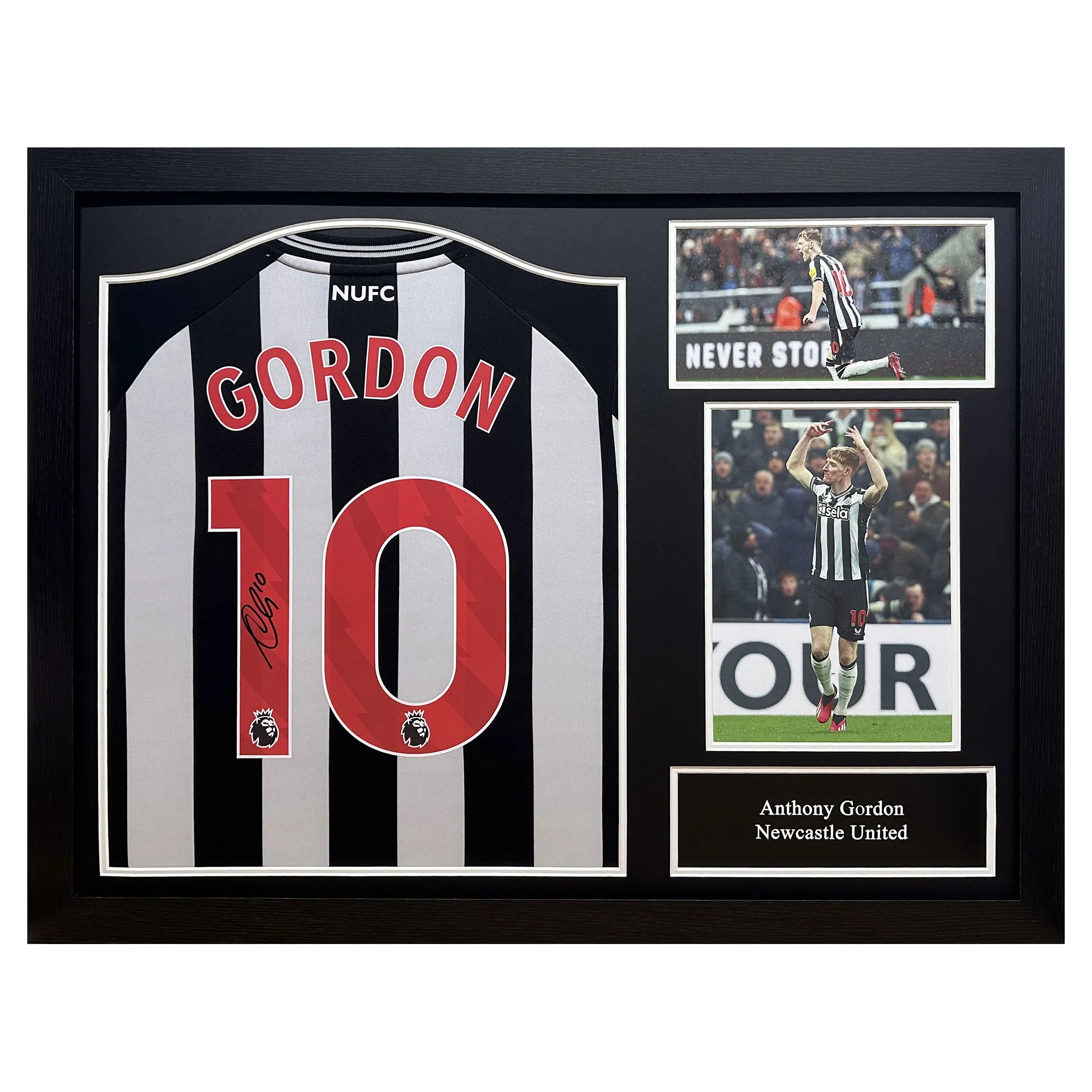 Anthony Gordon Signed Newcastle United 2023/24 Shirt - Framed